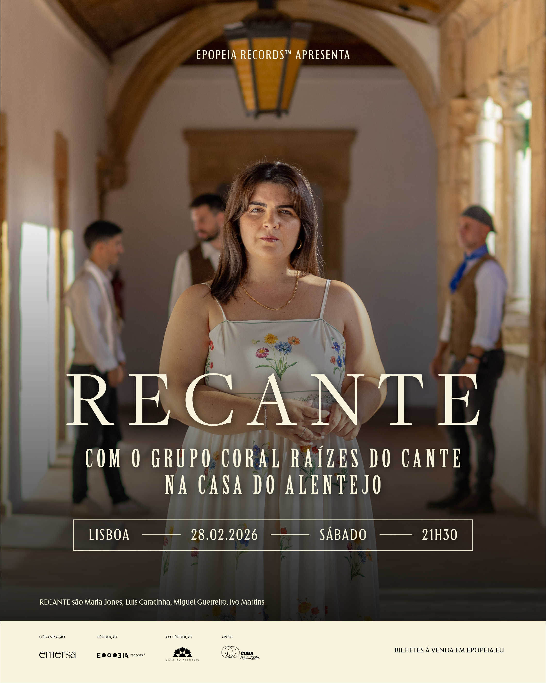 Recante com Raízes do Cante | Lisboa - Casa do Alentejo