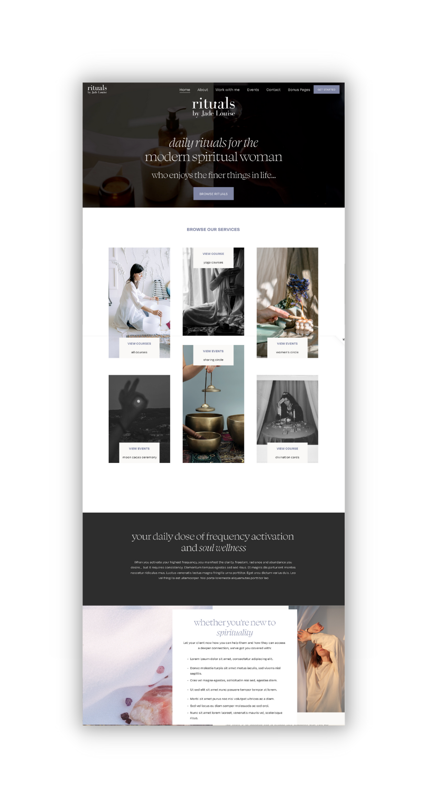 RITUALS - Holistic Energy Healing Website Template — Stellar Studio ...