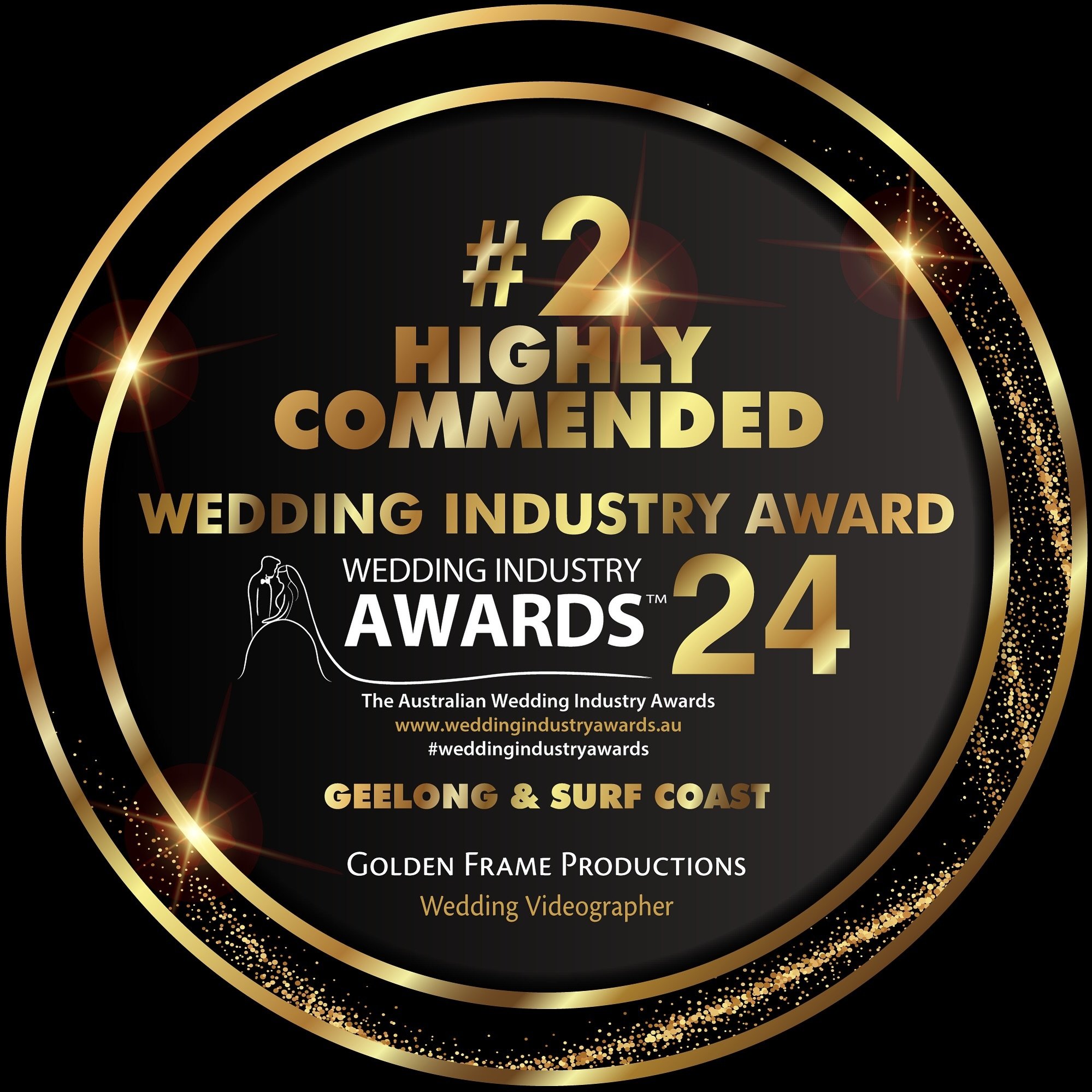 We were already over the moon to be a finalist in the 2024 Wedding Industry Award - Wedding Videographer category (Geelong &amp; Surf Coast Region) 🏆 😃 then tonight we won the #2 Highly Commended Award! 🥳

YAY!

Thank you to the @weddingindustryaw