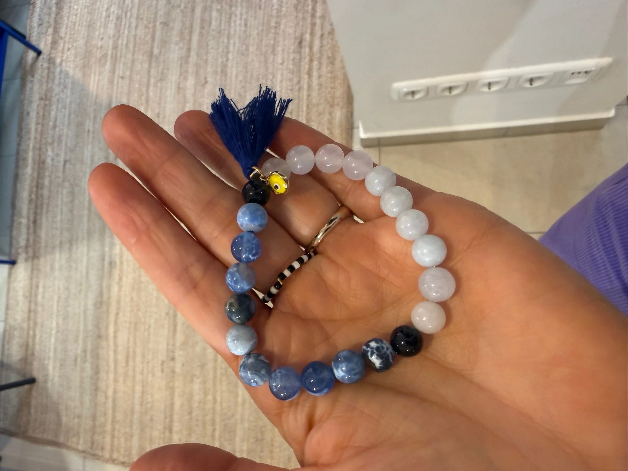 Armband aus Jade und Achat