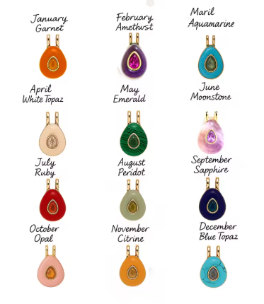 Anhänger mit Geburtsteinen