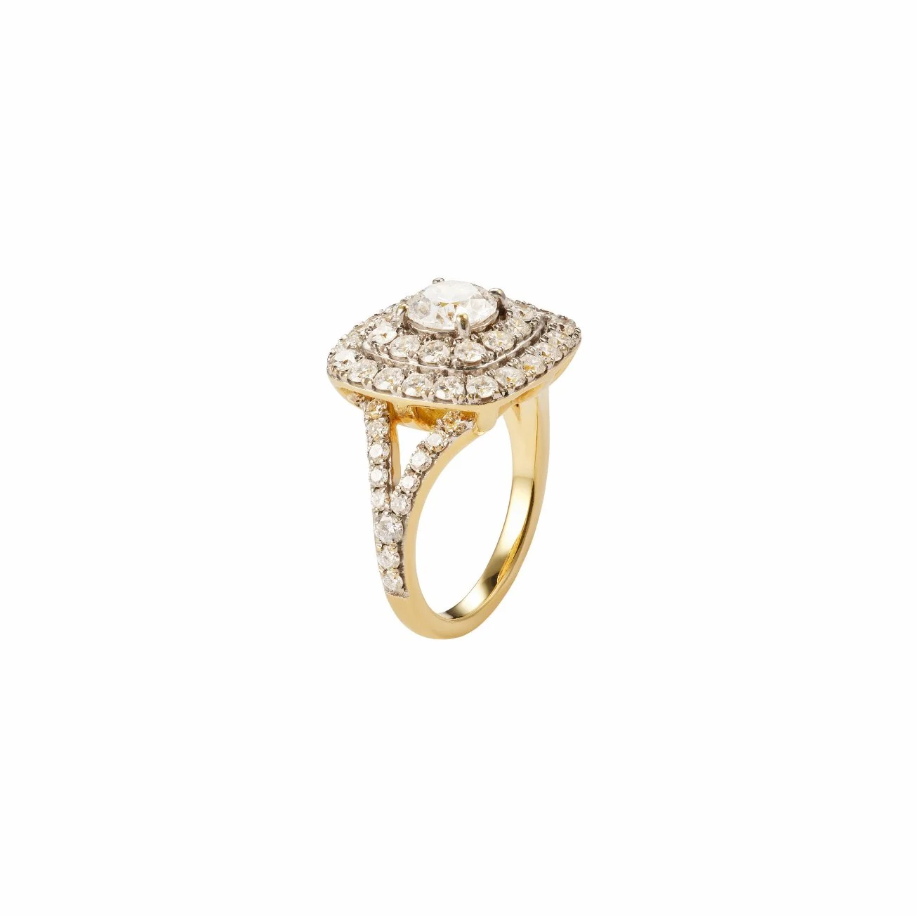 Ciel blanc cocktail ring