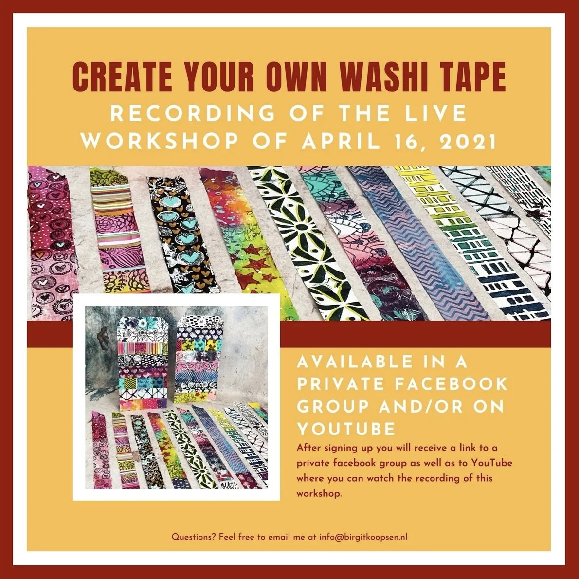 Mixed Media Washi Tape Workshop