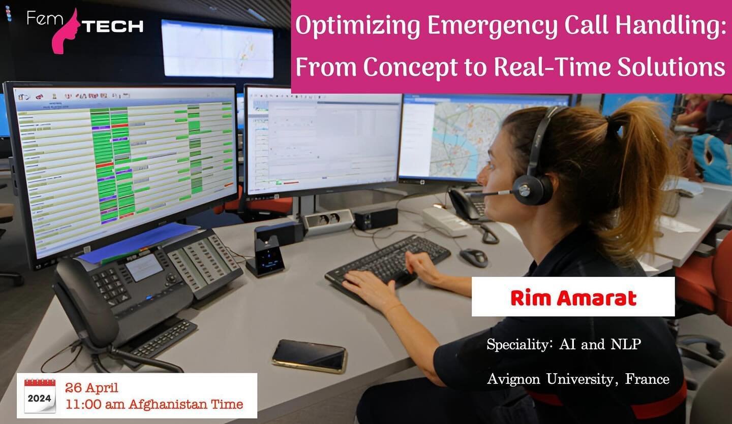 Are you interested in Automatic Speech Recognition Systems?

If YES!

📢 Join us for an insightful webinar on &ldquo;Optimizing Emergency Call Handling: From Concept to Real-Time Solutions&rdquo;!

We are excited to announce that Rim Amarat, currentl