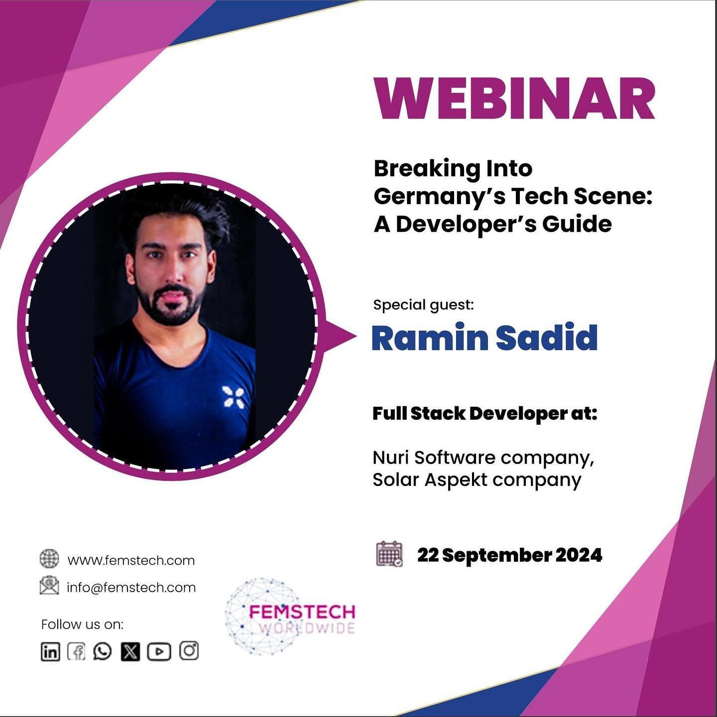 ویبینار ویژه برای توسعه&zwnj;دهندگان و برنامه&zwnj;نویسان! 🌟

به مناسبت روز توسعه&zwnj;دهندگان و برنامه&zwnj;نویسان، این برنامه را برای شما برگزار می&zwnj;کنیم &ndash; با کمی تاخیر، روزتان مبارک! ما از کارهای فوق&zwnj;العاده&zwnj;ای که انجام می&zwnj