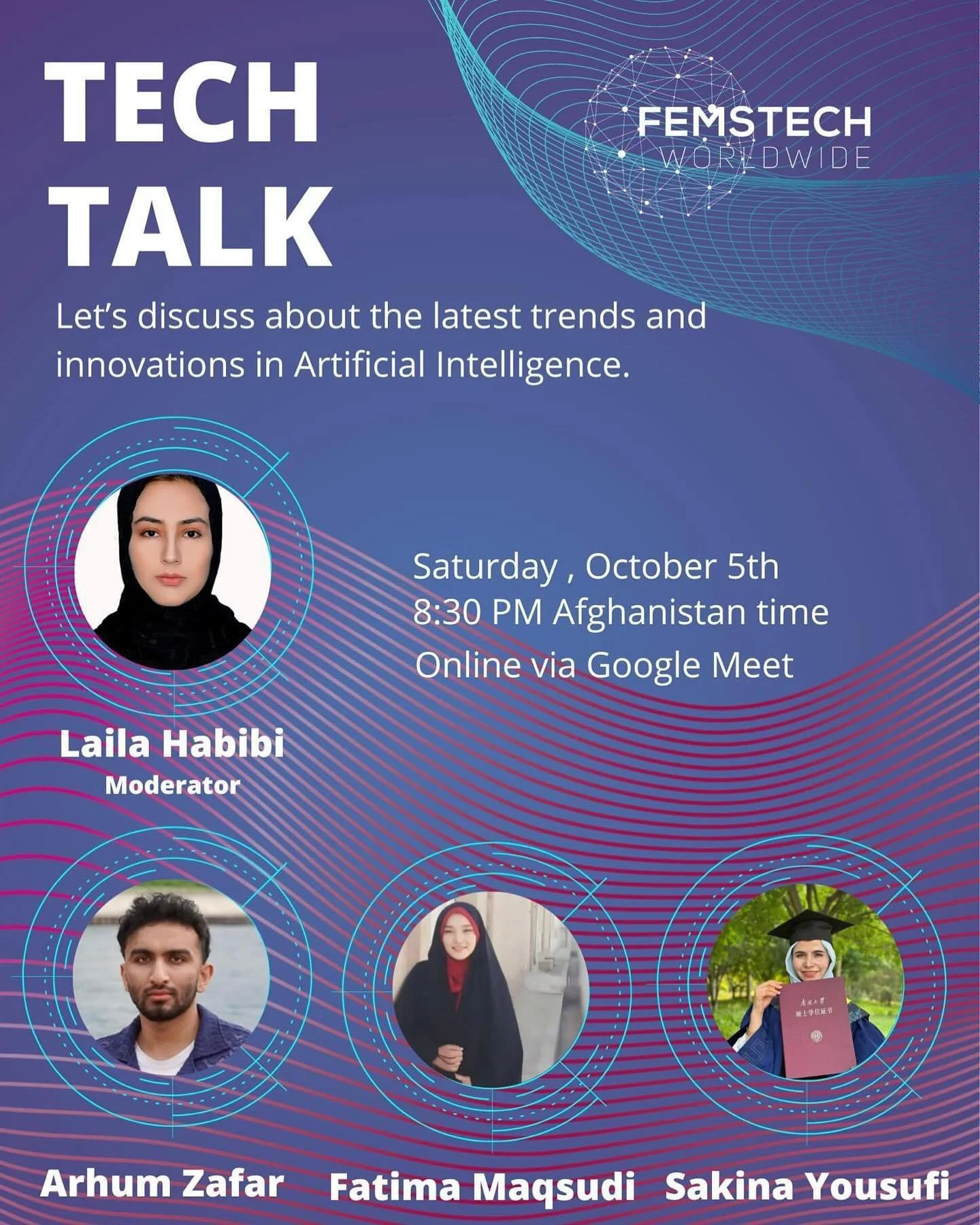 𝗝𝗼𝗶𝗻 𝗨𝘀 𝗳𝗼𝗿 𝗮𝗻 𝗘𝘅𝗰𝗶𝘁𝗶𝗻𝗴 𝗢𝗻𝗹𝗶𝗻𝗲 𝗦𝗲𝘀𝘀𝗶𝗼𝗻: 𝗧𝗵𝗲 𝗟𝗮𝘁𝗲𝘀𝘁 𝗧𝗿𝗲𝗻𝗱𝘀 𝗮𝗻𝗱 𝗜𝗻𝗻𝗼𝘃𝗮𝘁𝗶𝗼𝗻𝘀 𝗶𝗻 𝗔𝗜!

🌟 We are thrilled to announce an upcoming online session hosted by FemsTech Organization, focusing on 