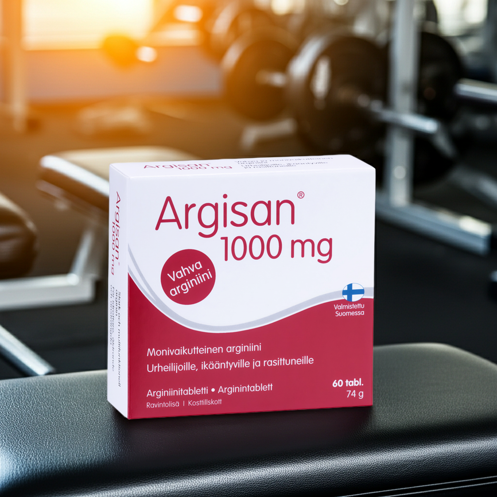 Liikkujan ravintolisä Argisan 1000 mg - vahva arginiinivalmiste
