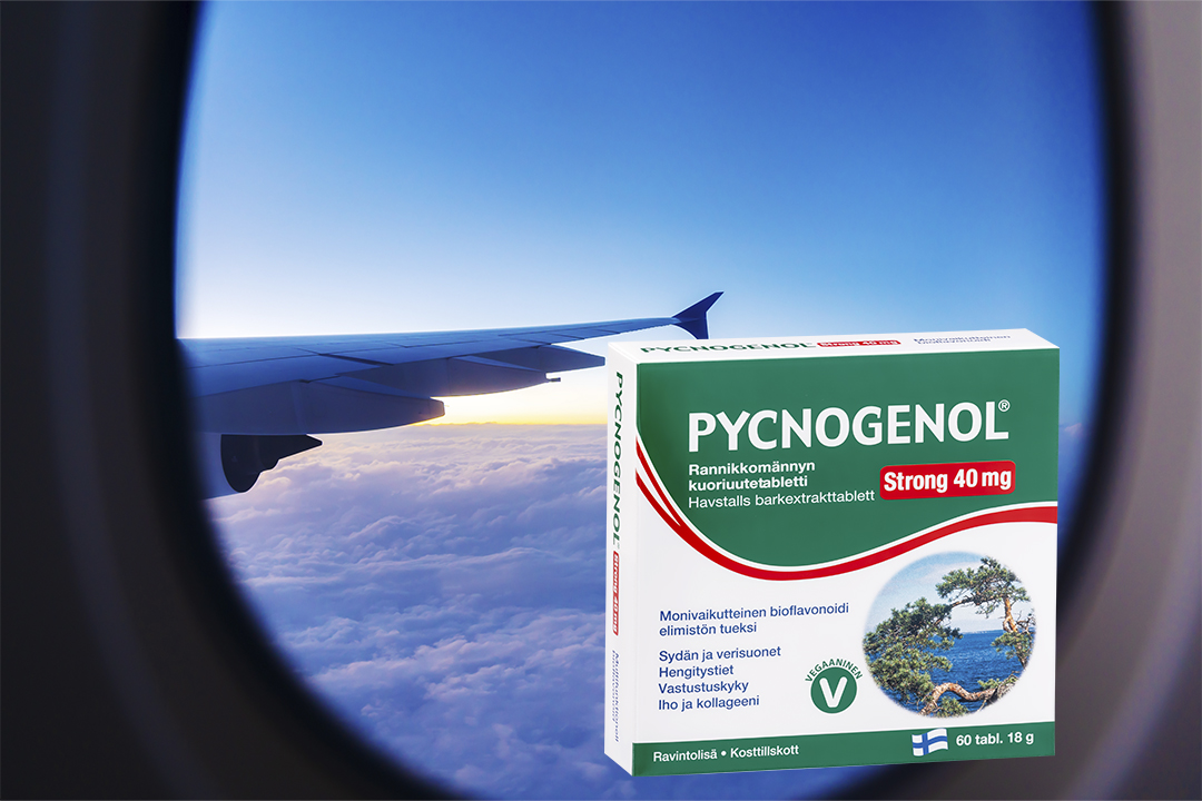 Lomamatkalle lähdössä? Pakkaa mukaan myös Pycnogenol® Strong