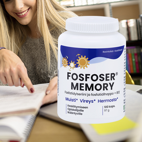 Vireyttä aivoille! Fosfoser® Memory - nyt mukana muistivitamiini B12
