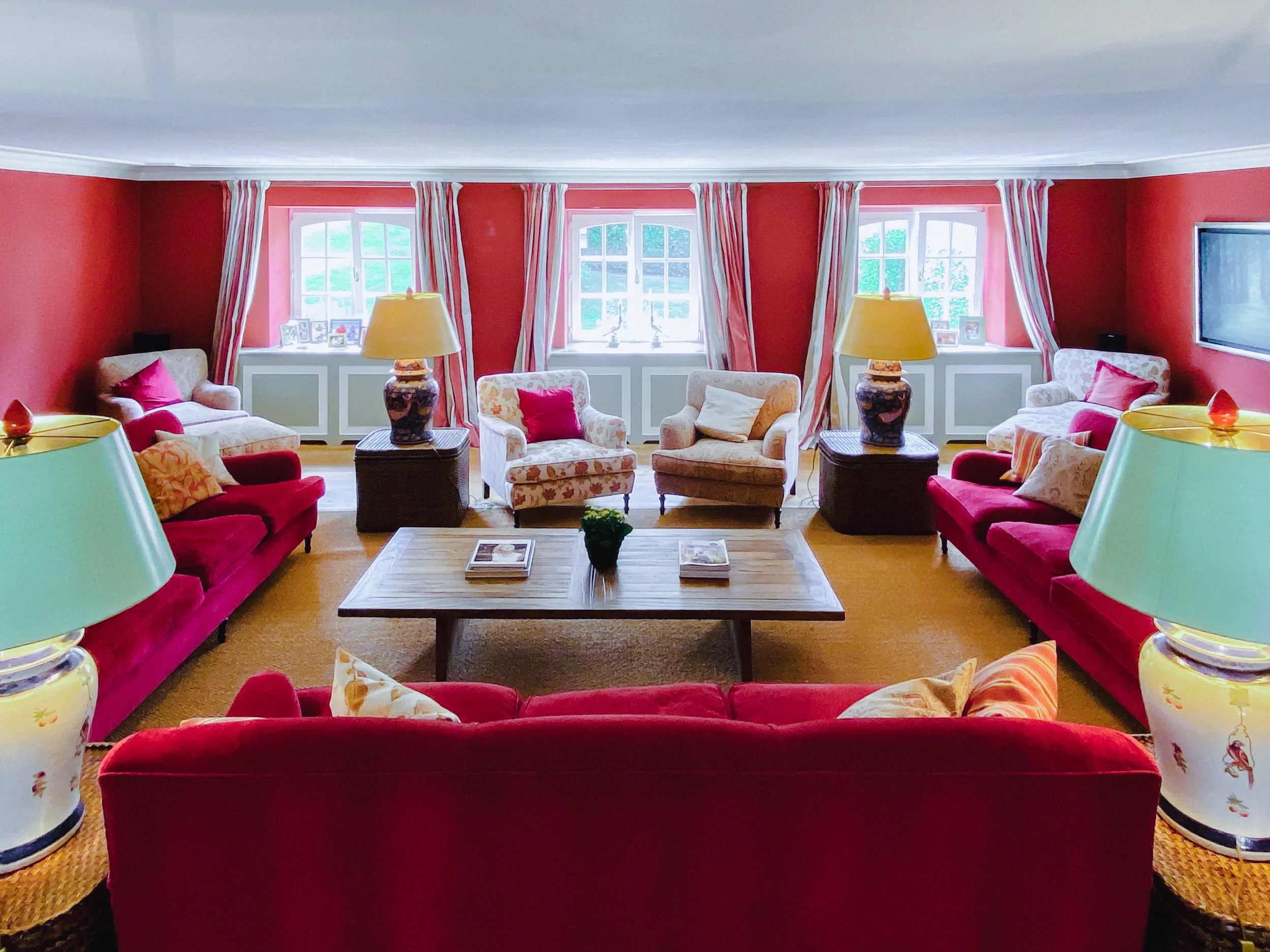 The Grand Hall's upstairs gallery seating area