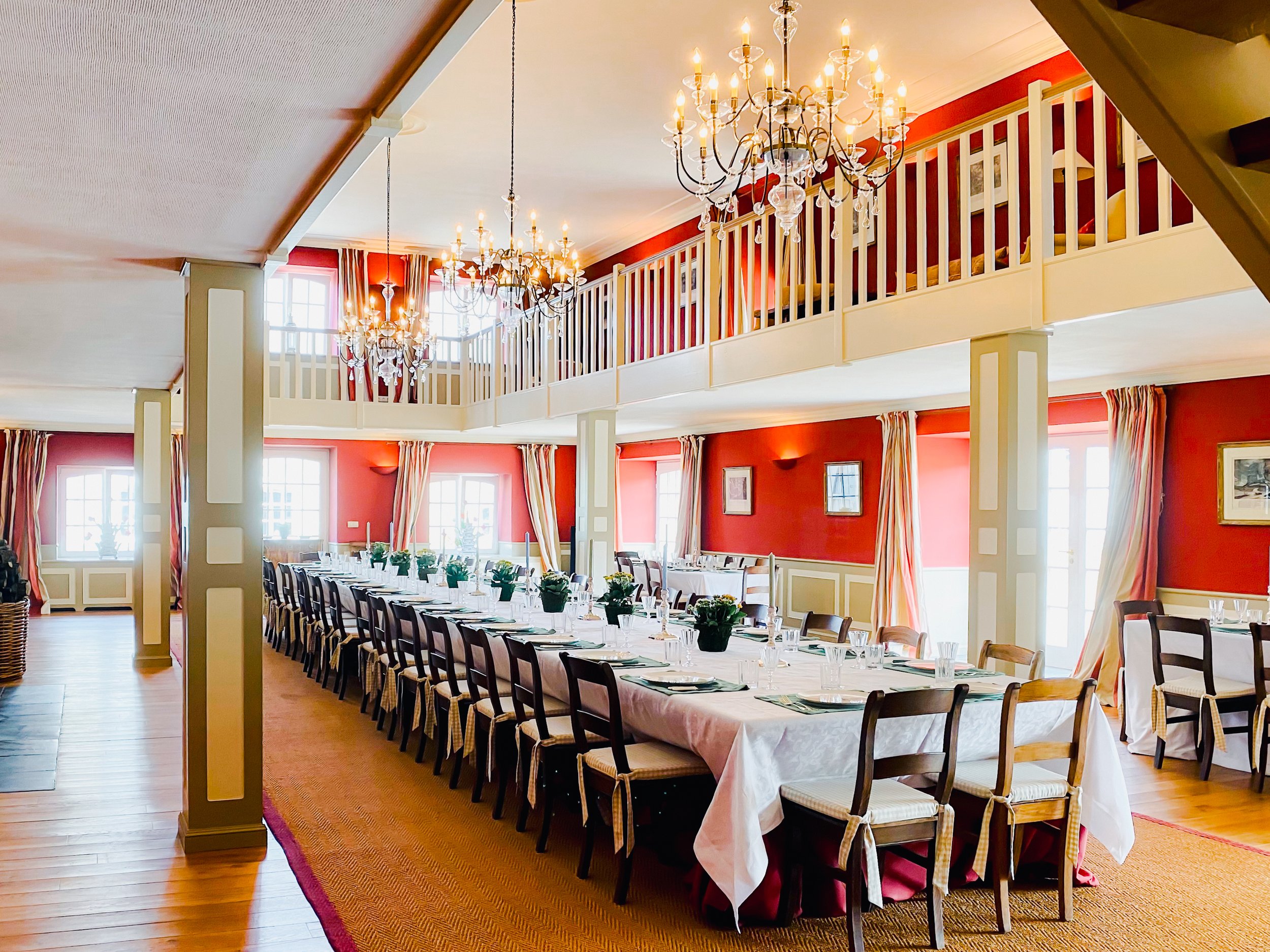 Table all set in our Grand Hall