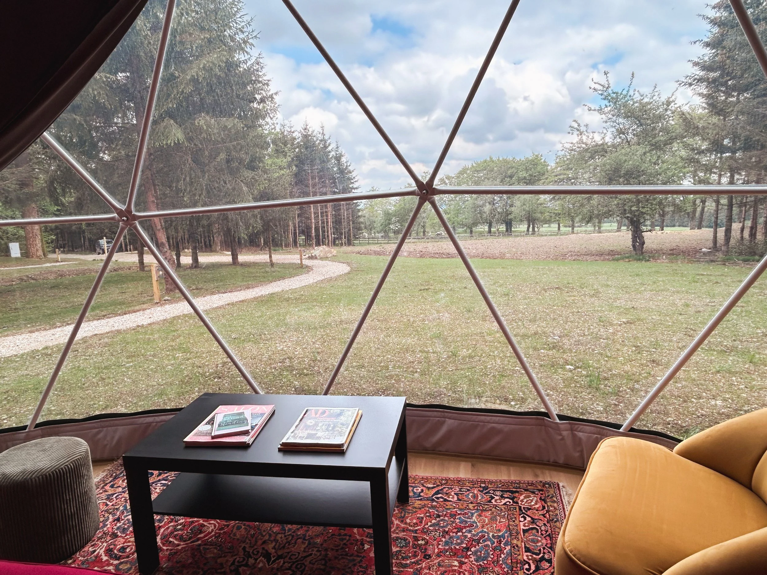 Panoramic window bringing the beauty of the outdoors into your luxury nature escape