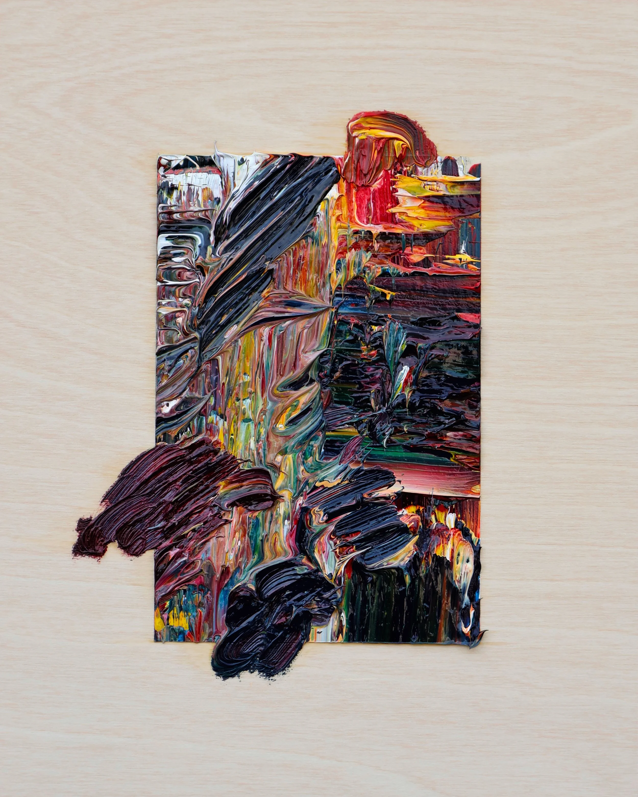 Gegenwind 3, 25x20cm, oil on wood, 2026
