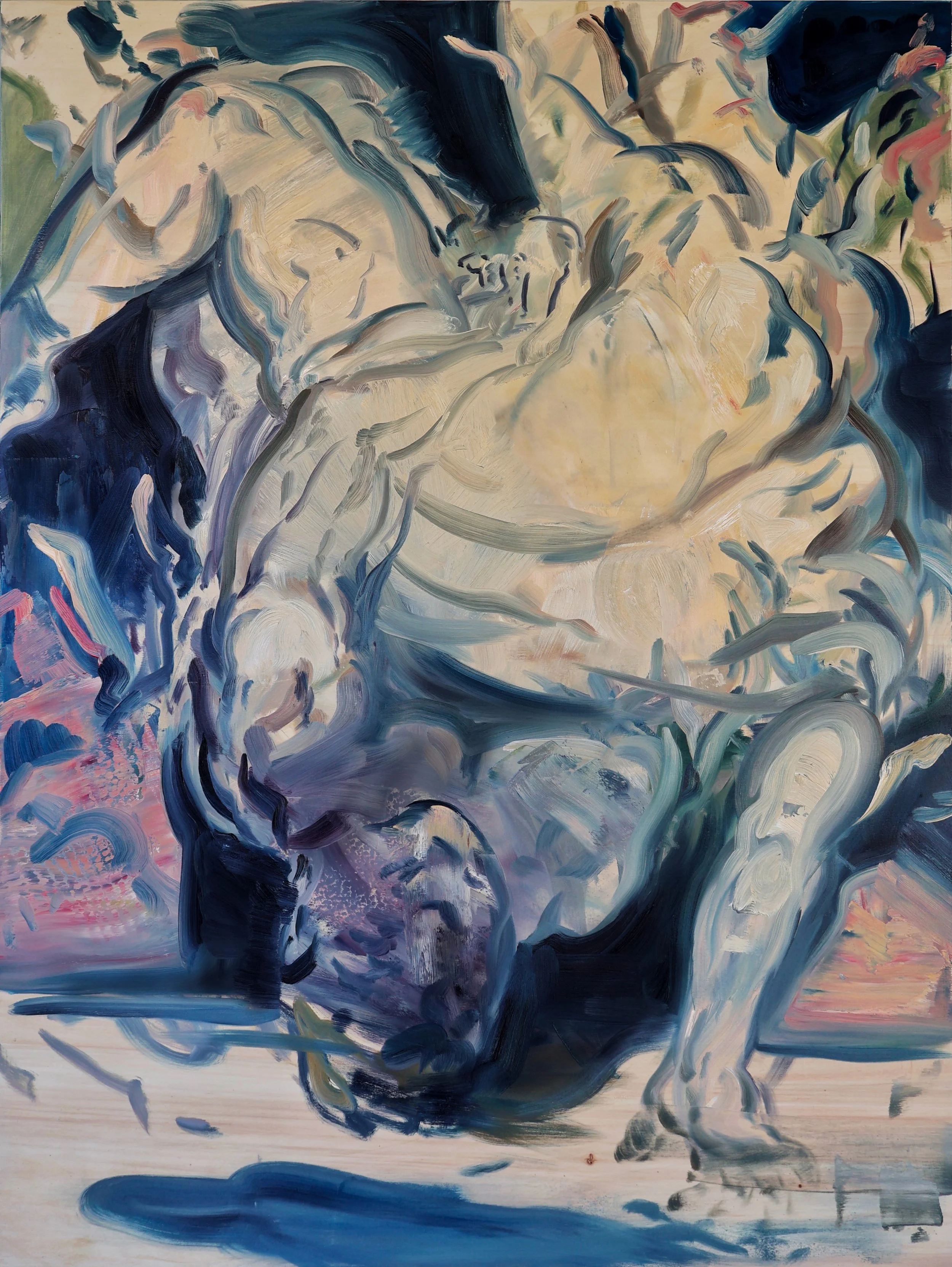 Suplex 2, 116x89cm, oil on wood, 2026