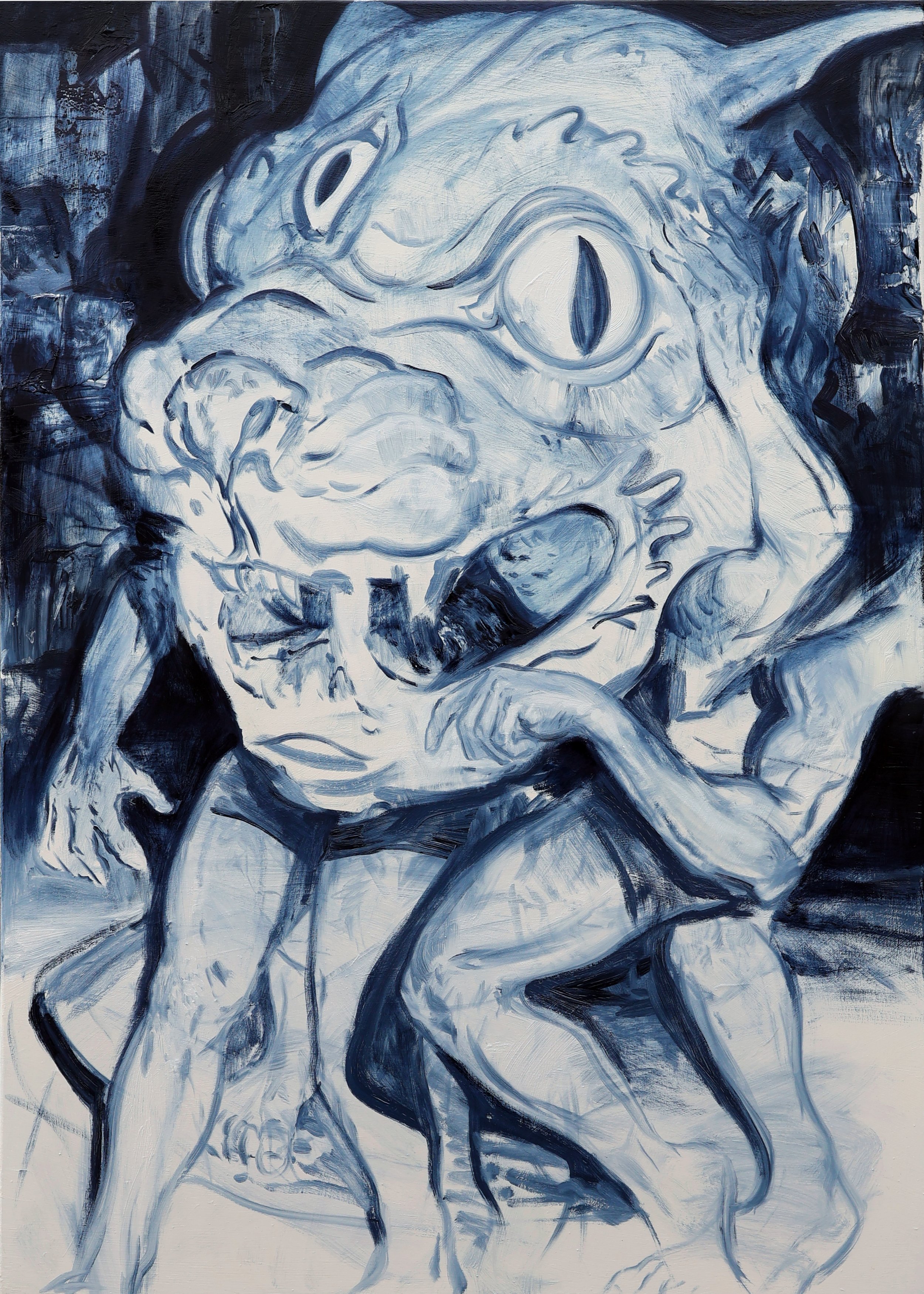 I'm a cat person, 140x100cm, oil on canvas, 2026
