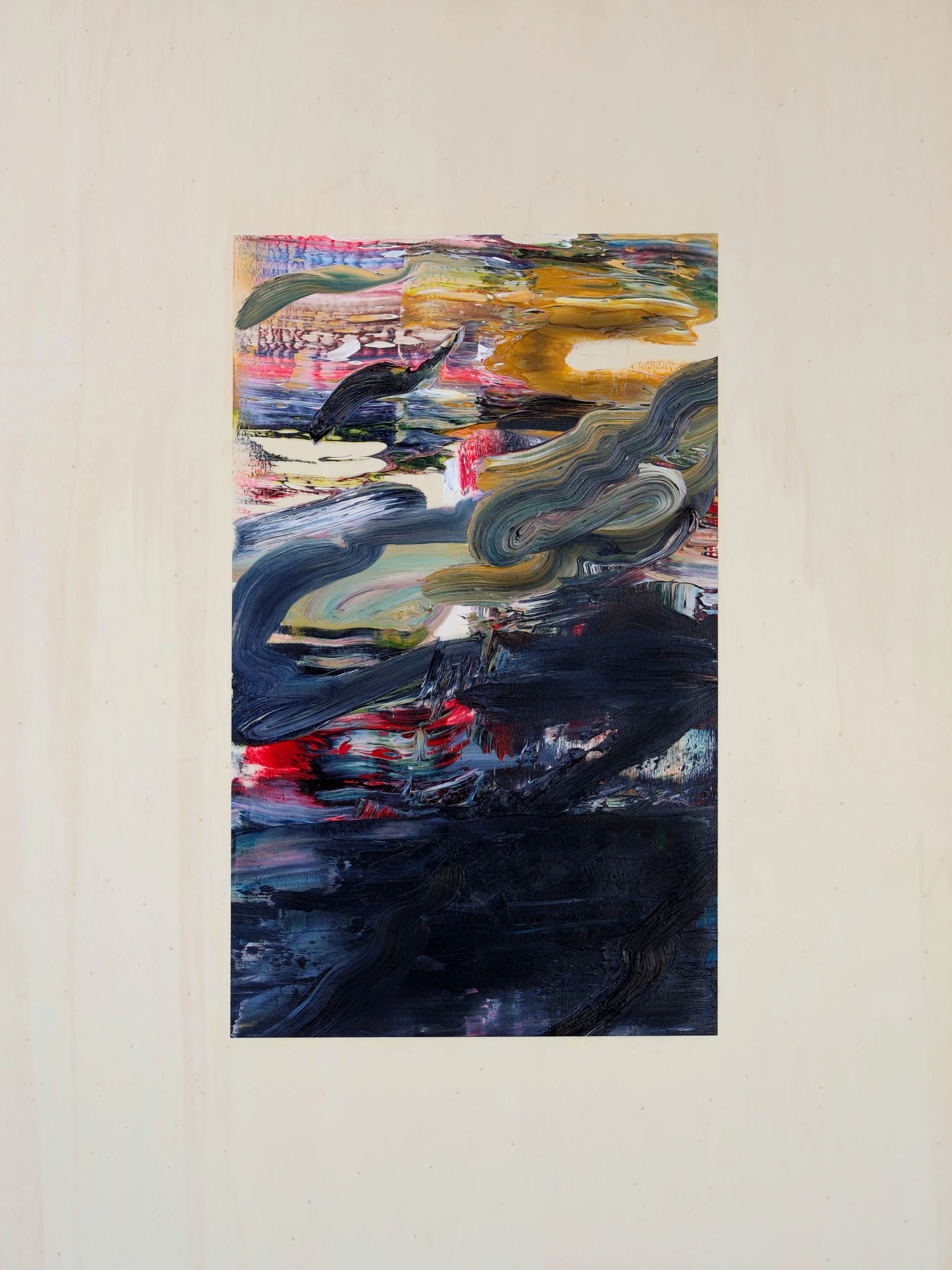 Gegenwind 12, 80x60cm, oil on wood, 2026