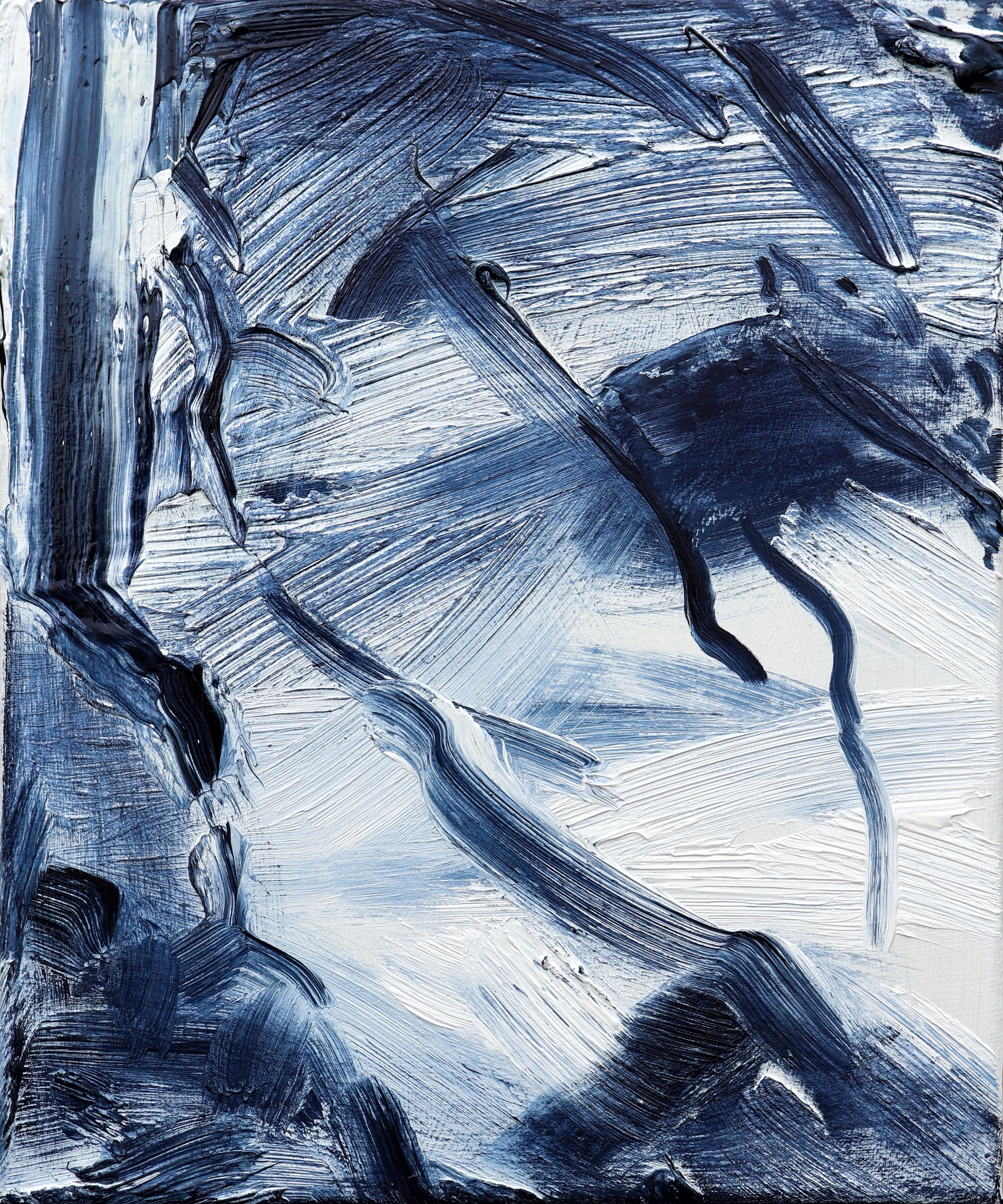 Antifragil 1, 30x25cm, oil on canvas, 2026