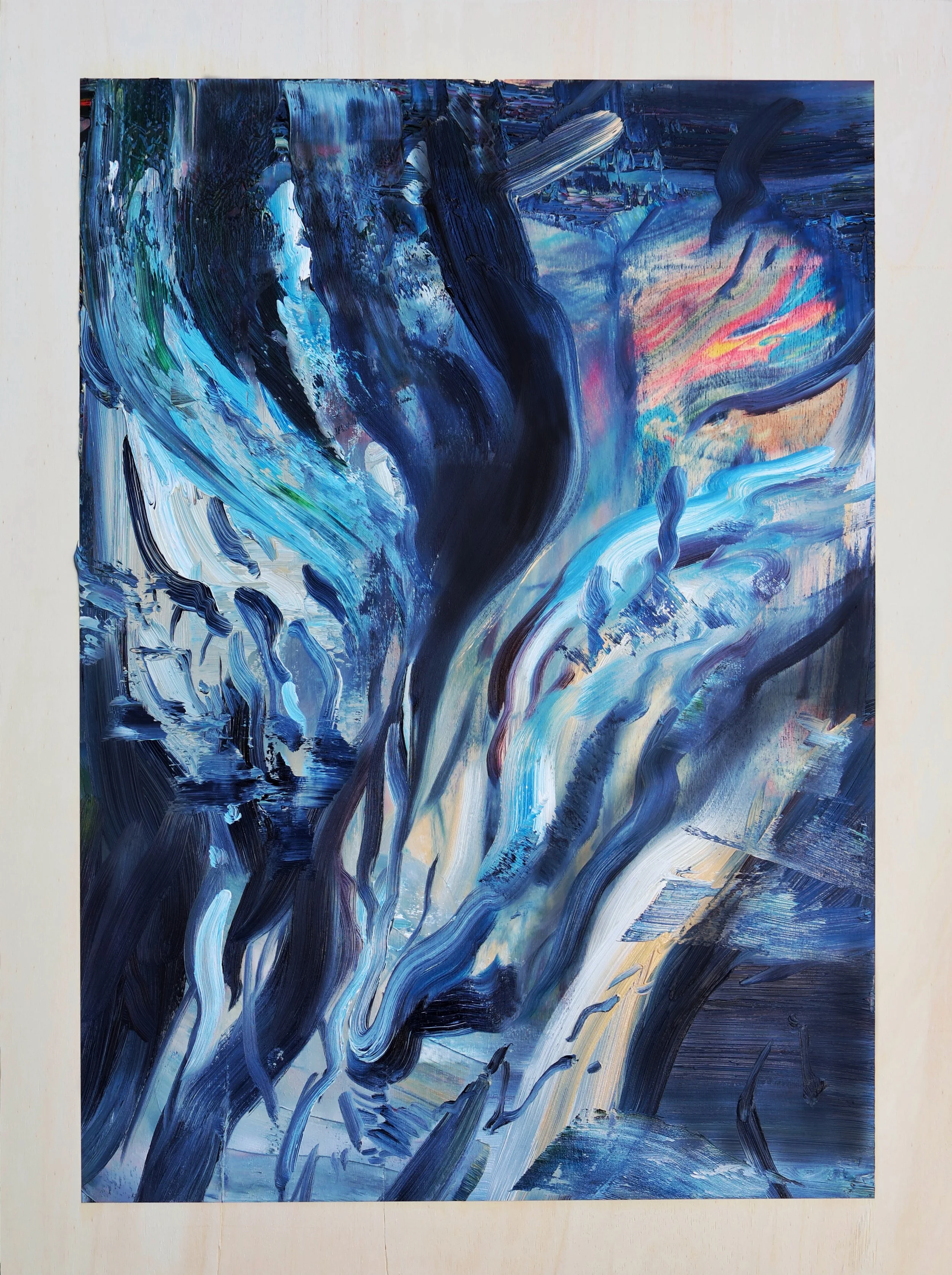 Gegenwind 14, 80x60cm, oil on wood, 2026