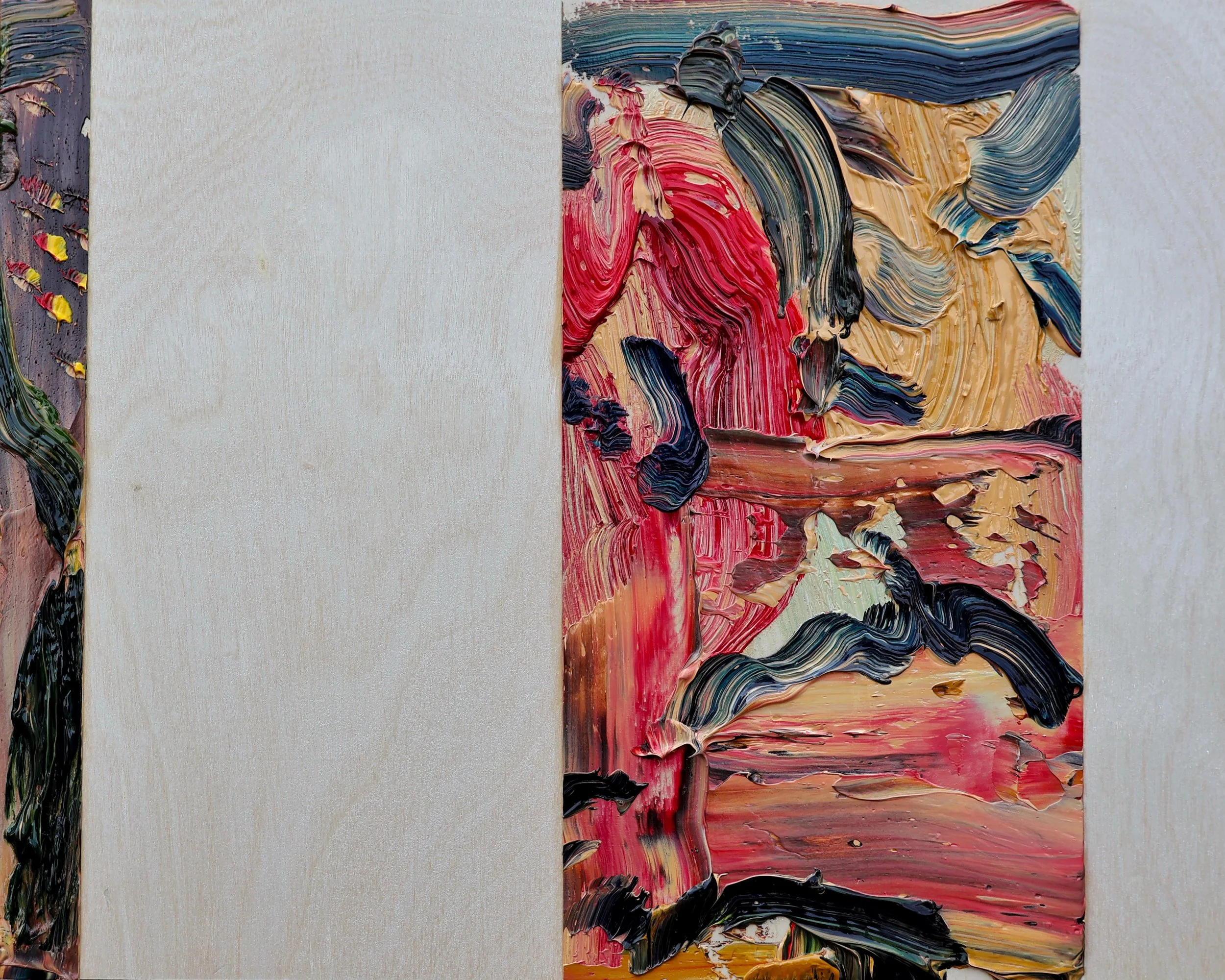 Gegenwind 6, 25x20cm, oil on wood, 2026