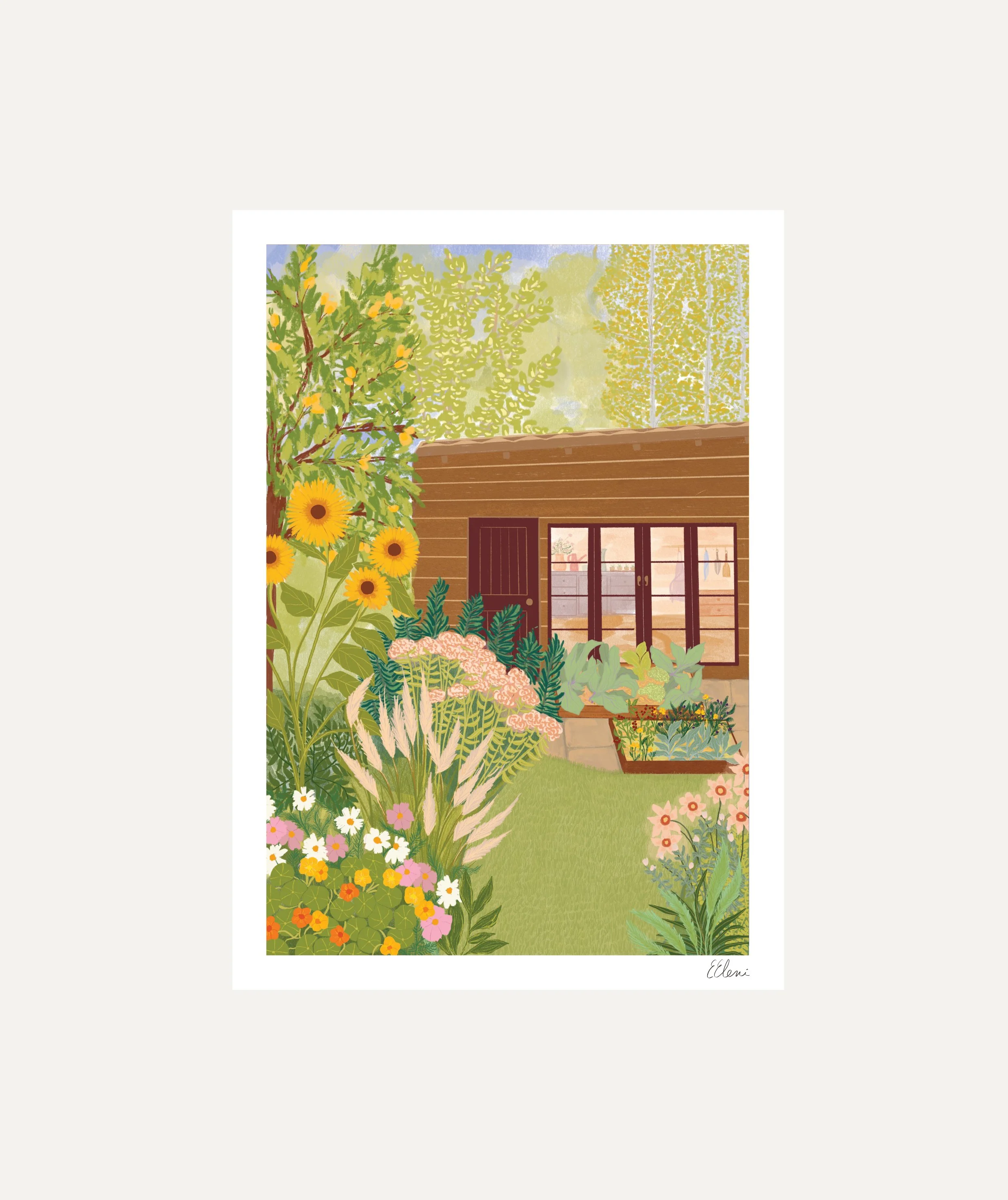 Home Garden Art Print