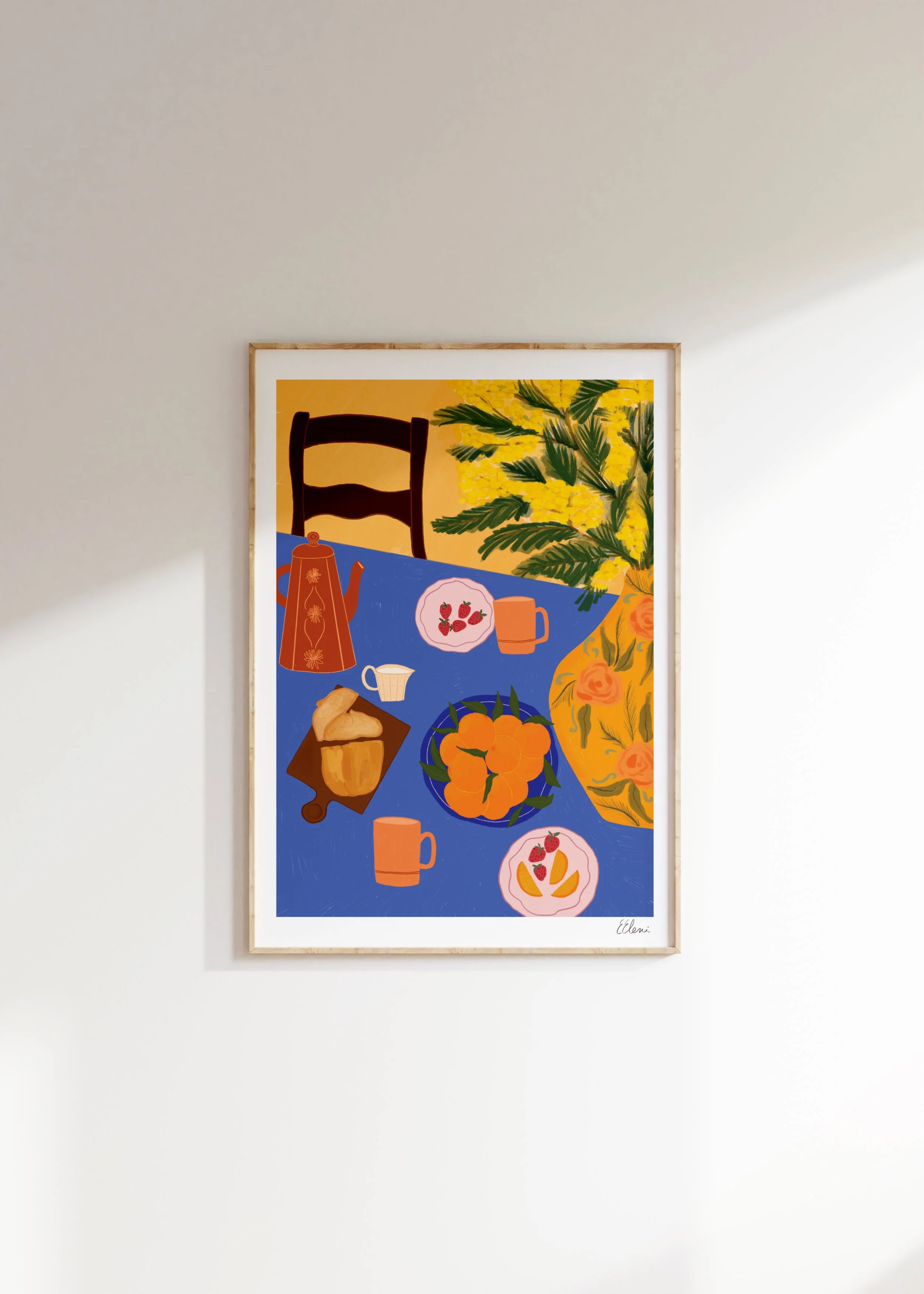 Breakfast in Italy Art Print
