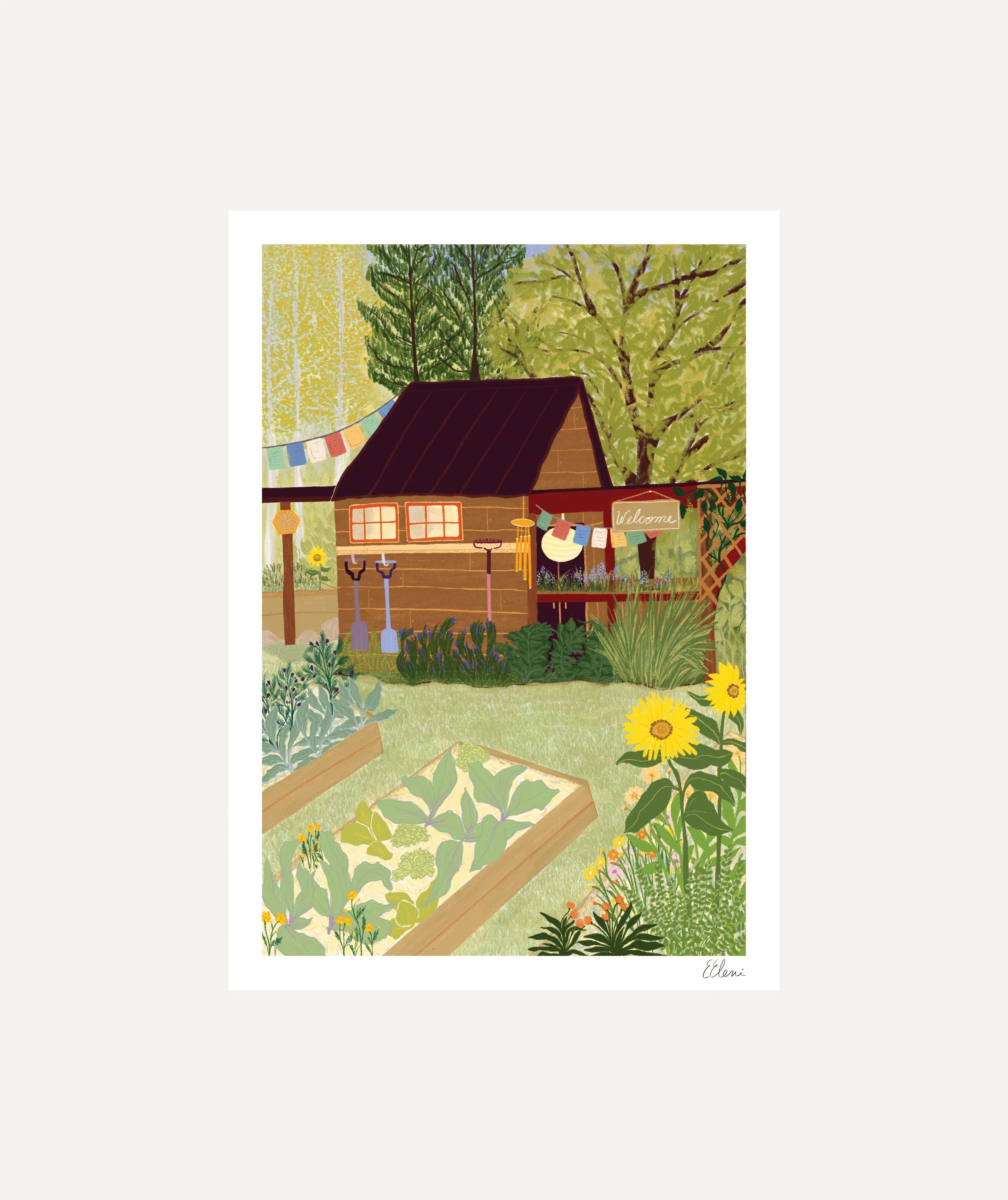 Veggie Garden Art Print