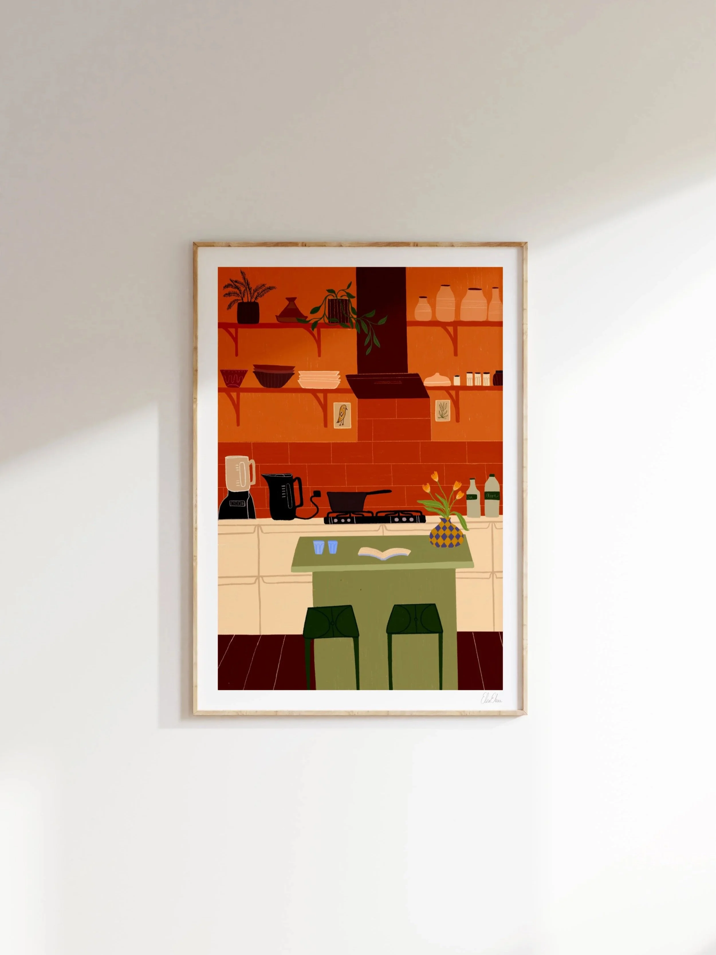 Earthy Kitchen Art Print