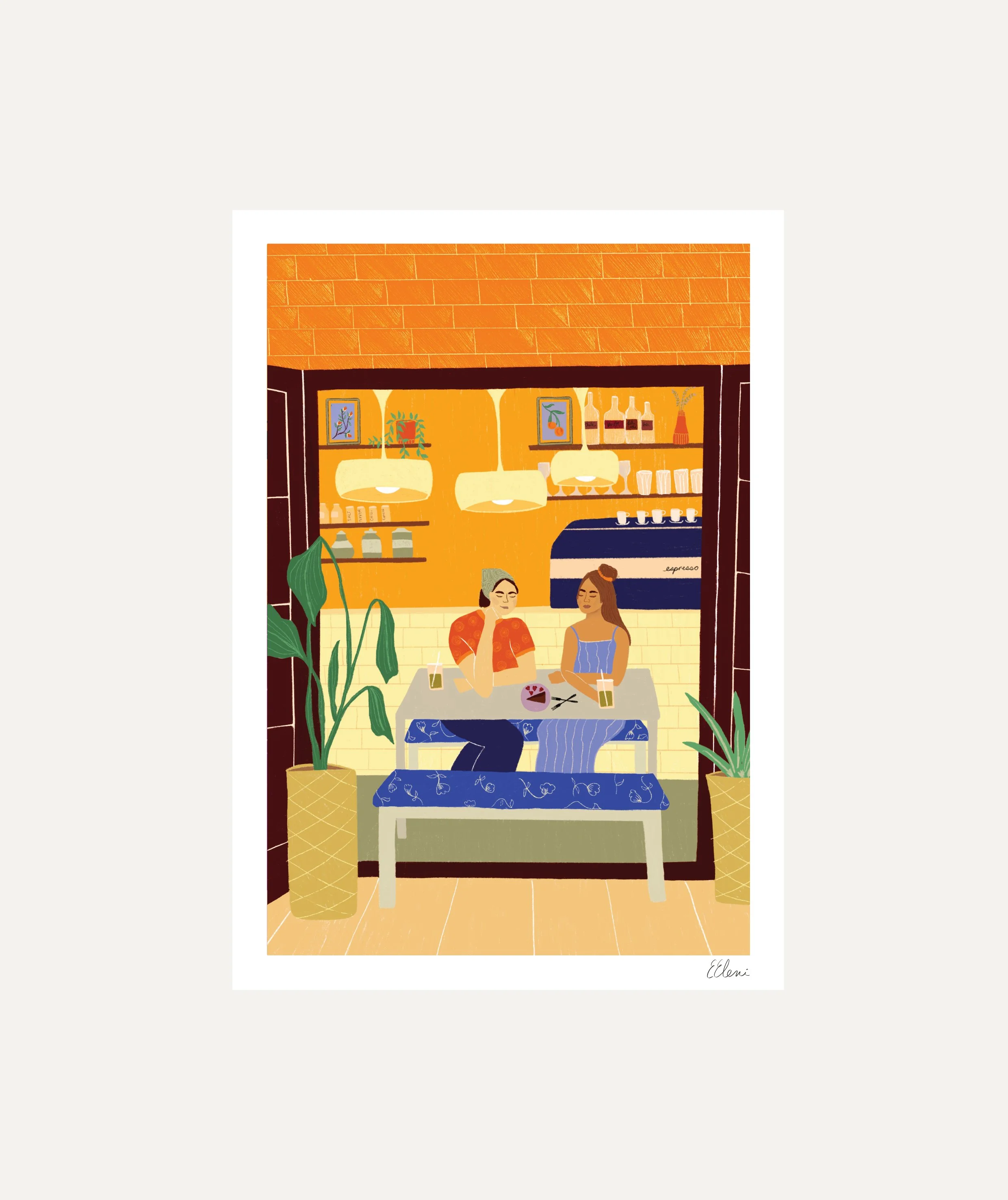 Spanish Cafe Art Print