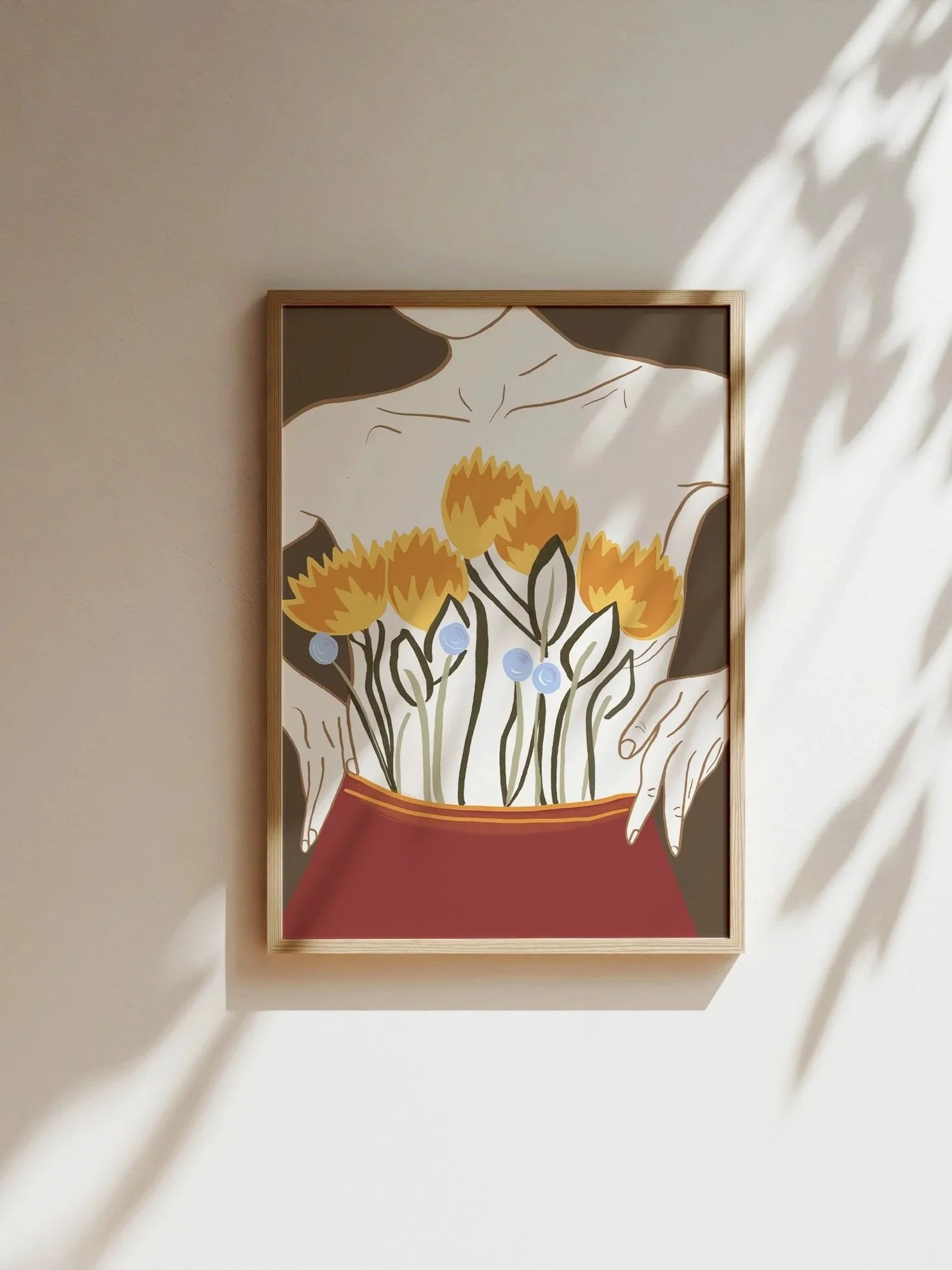 Flower Pants Art Print