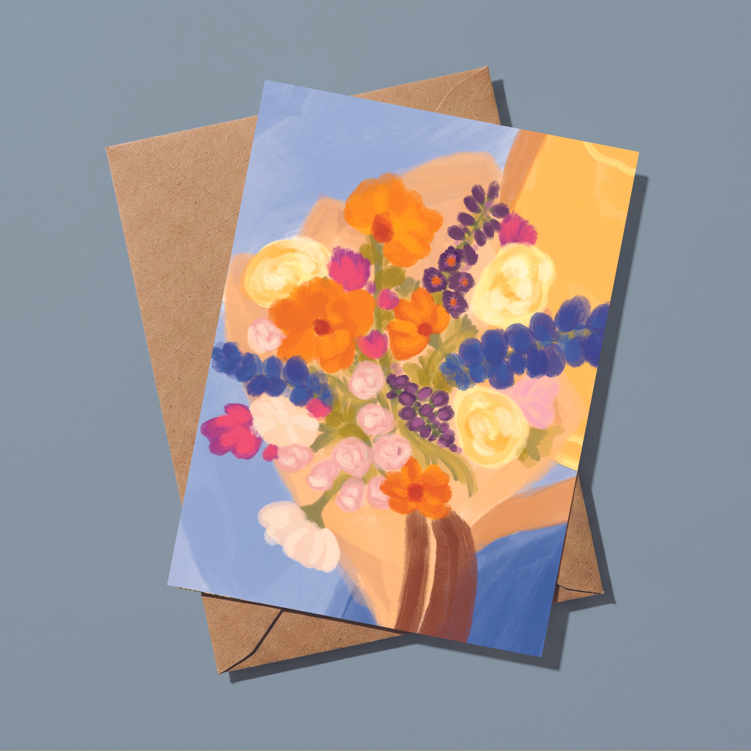 Blue Blooms Card
