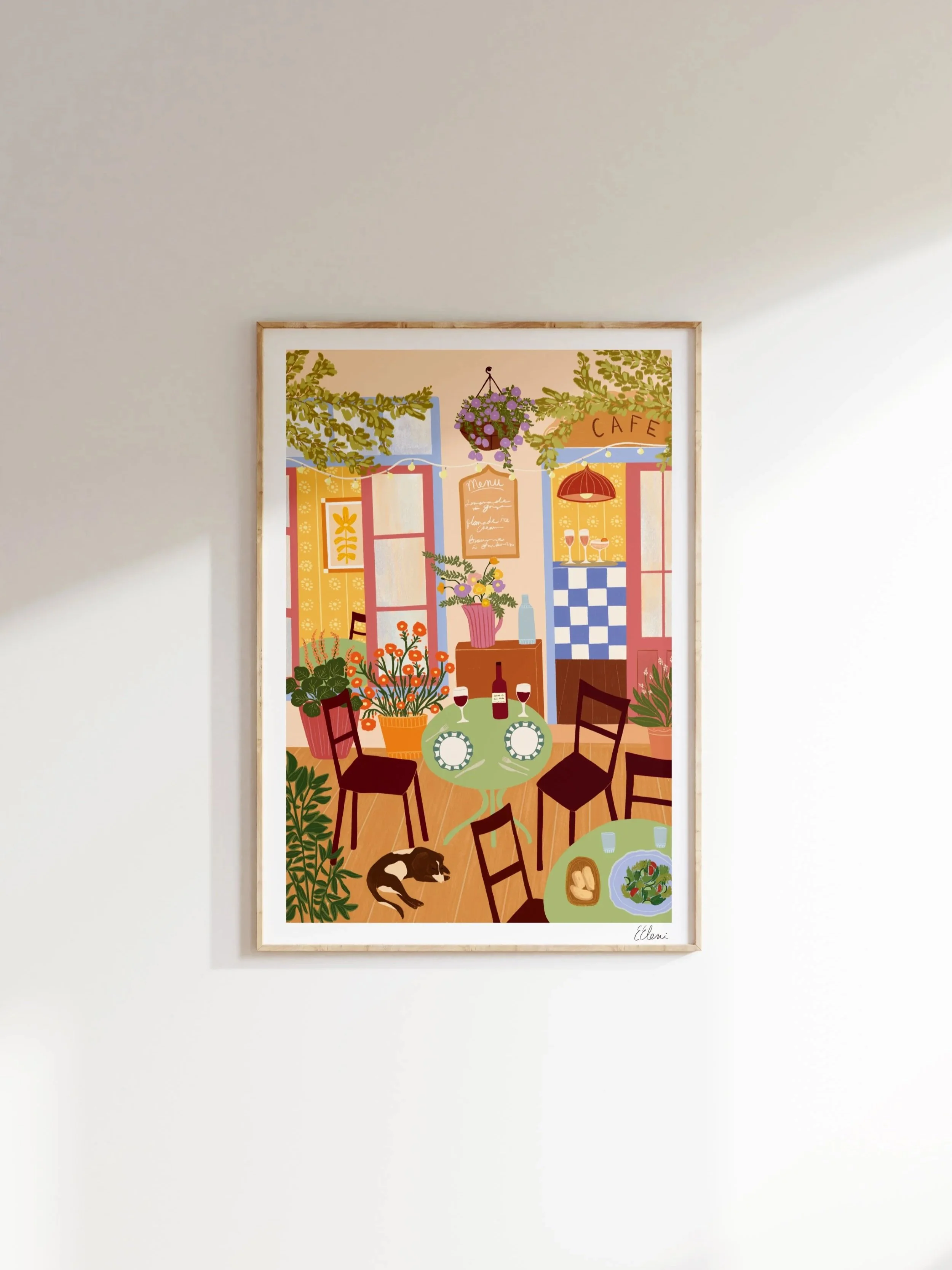 Sunshine Terrace Art Print