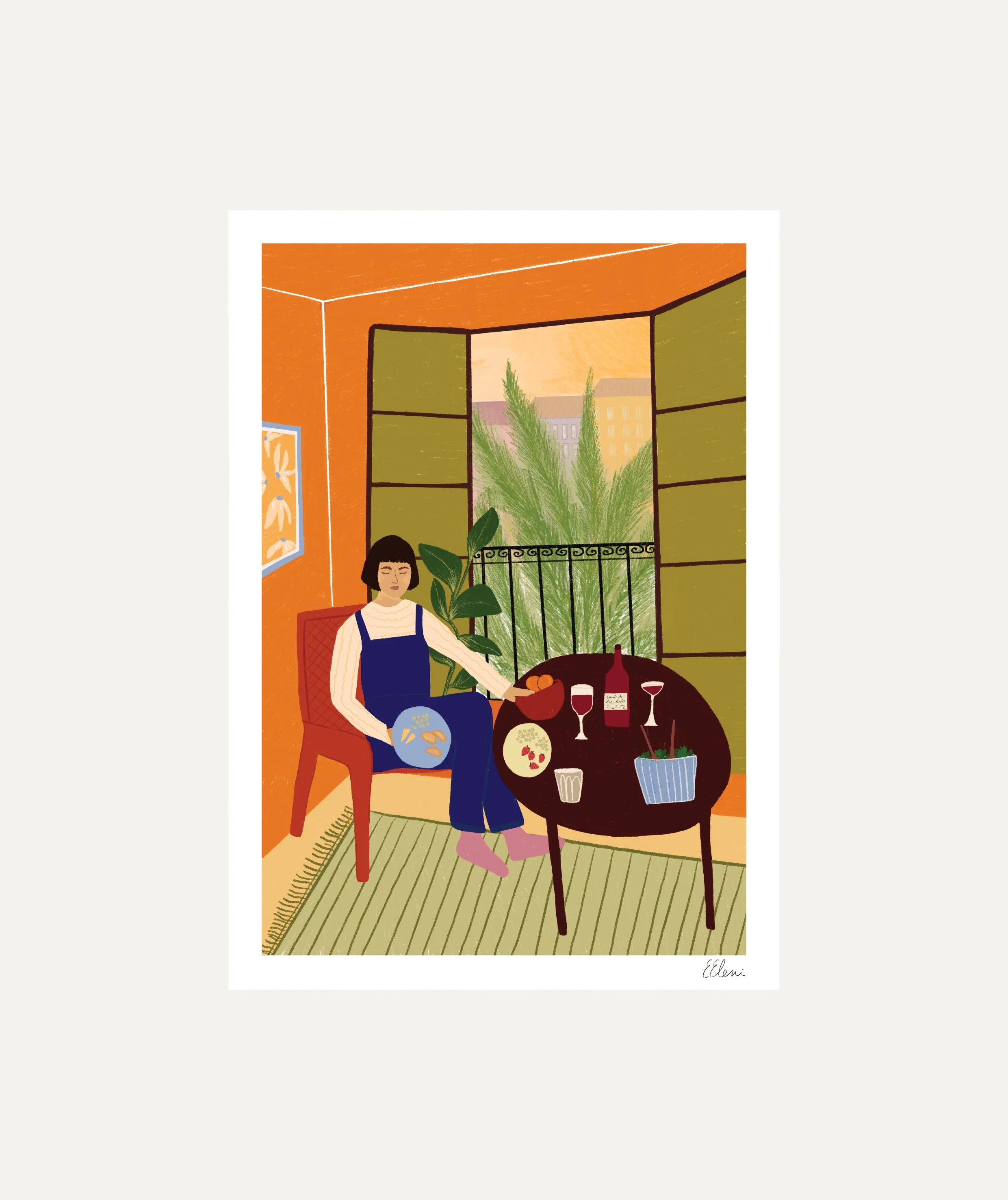Barcelona Balcony Art Print