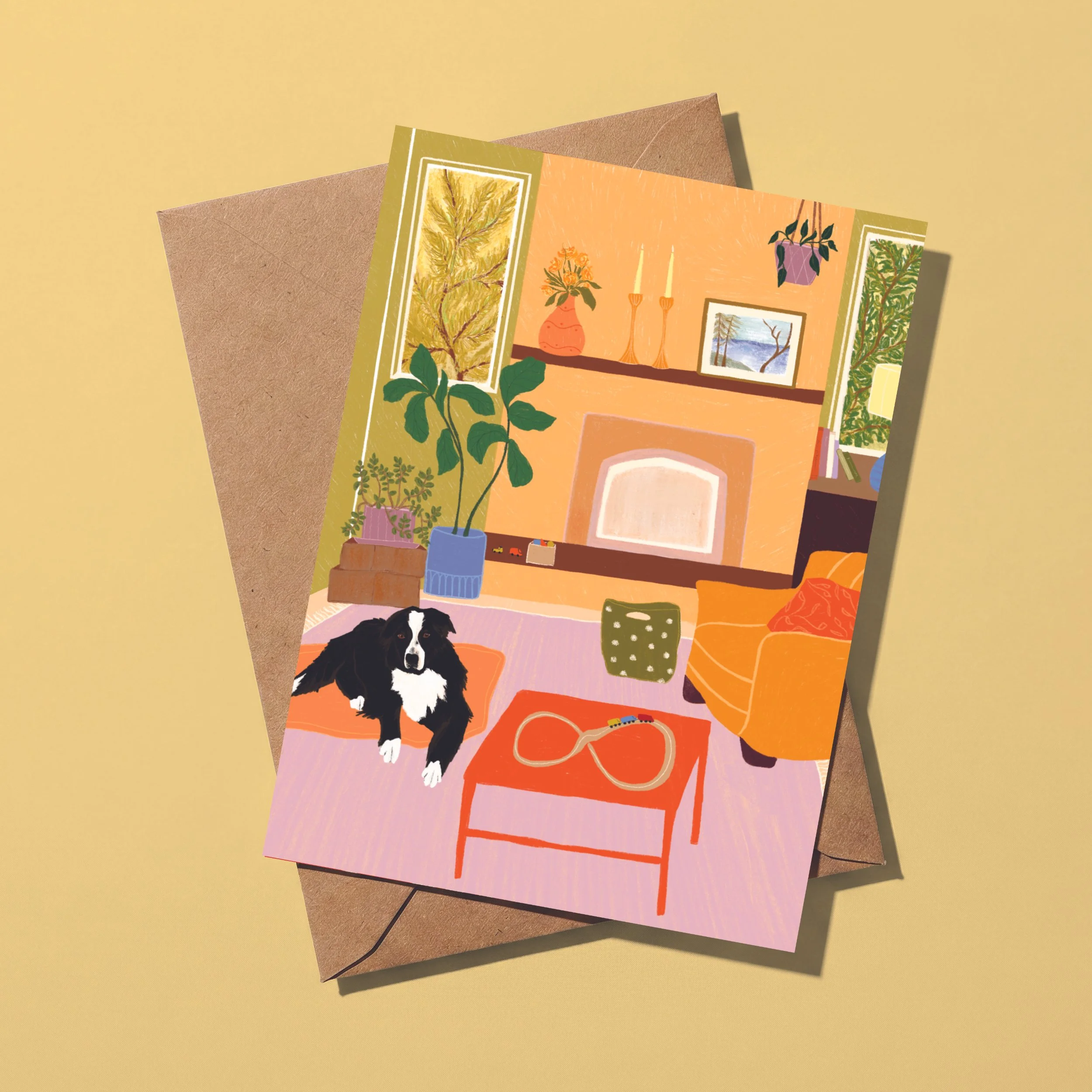 Fluffy Dog Card