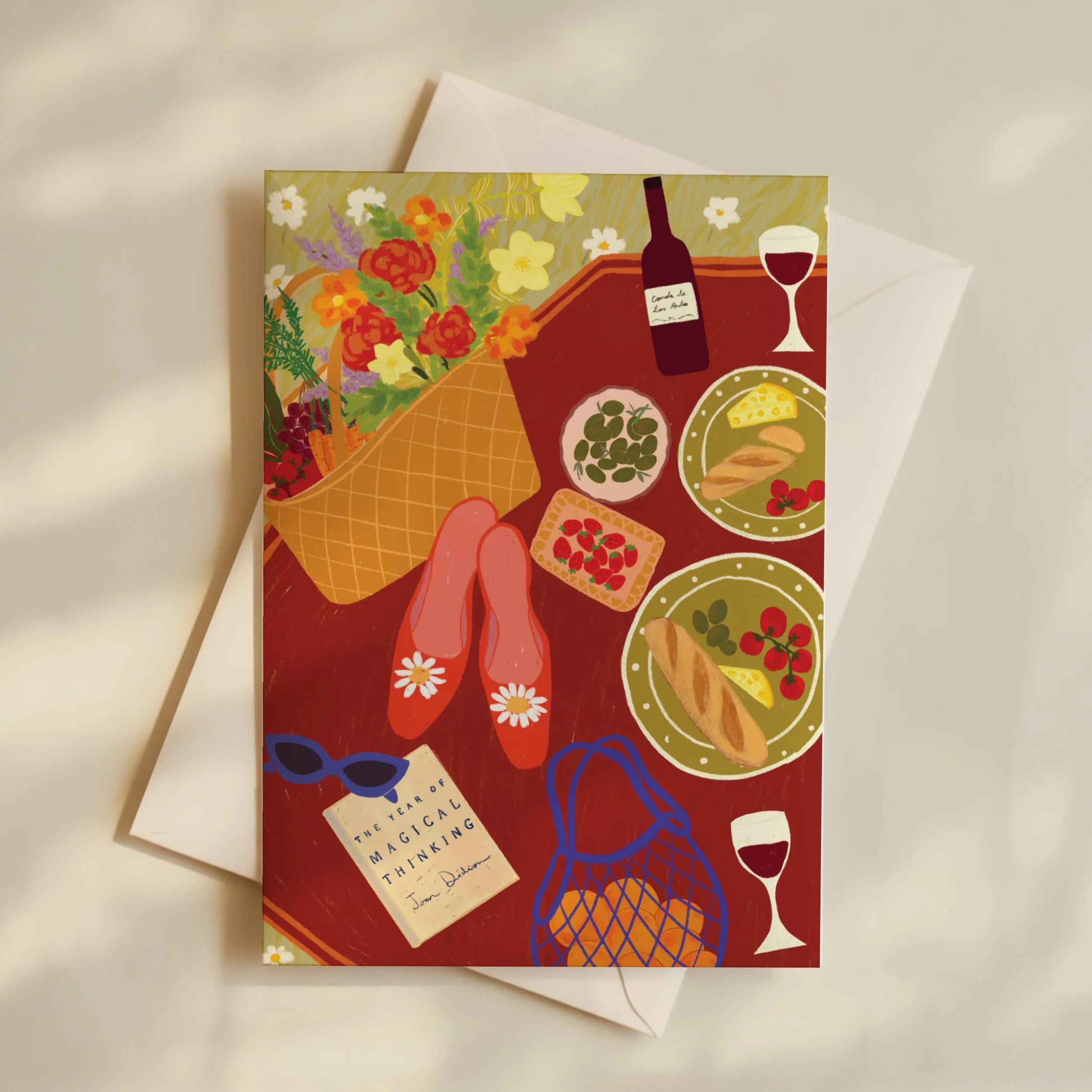 Wine & Cheese Card