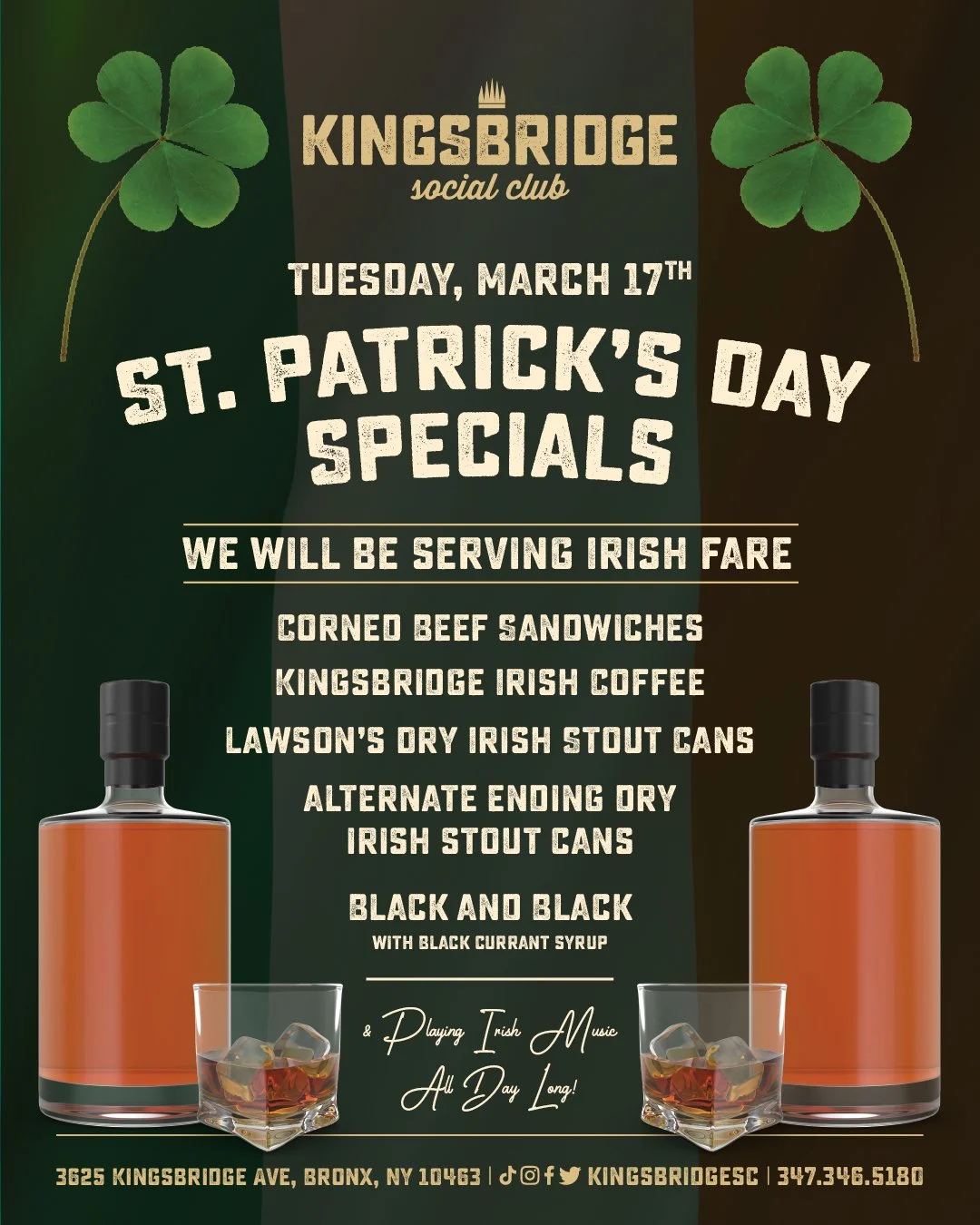 St. Patrick's Day Specials