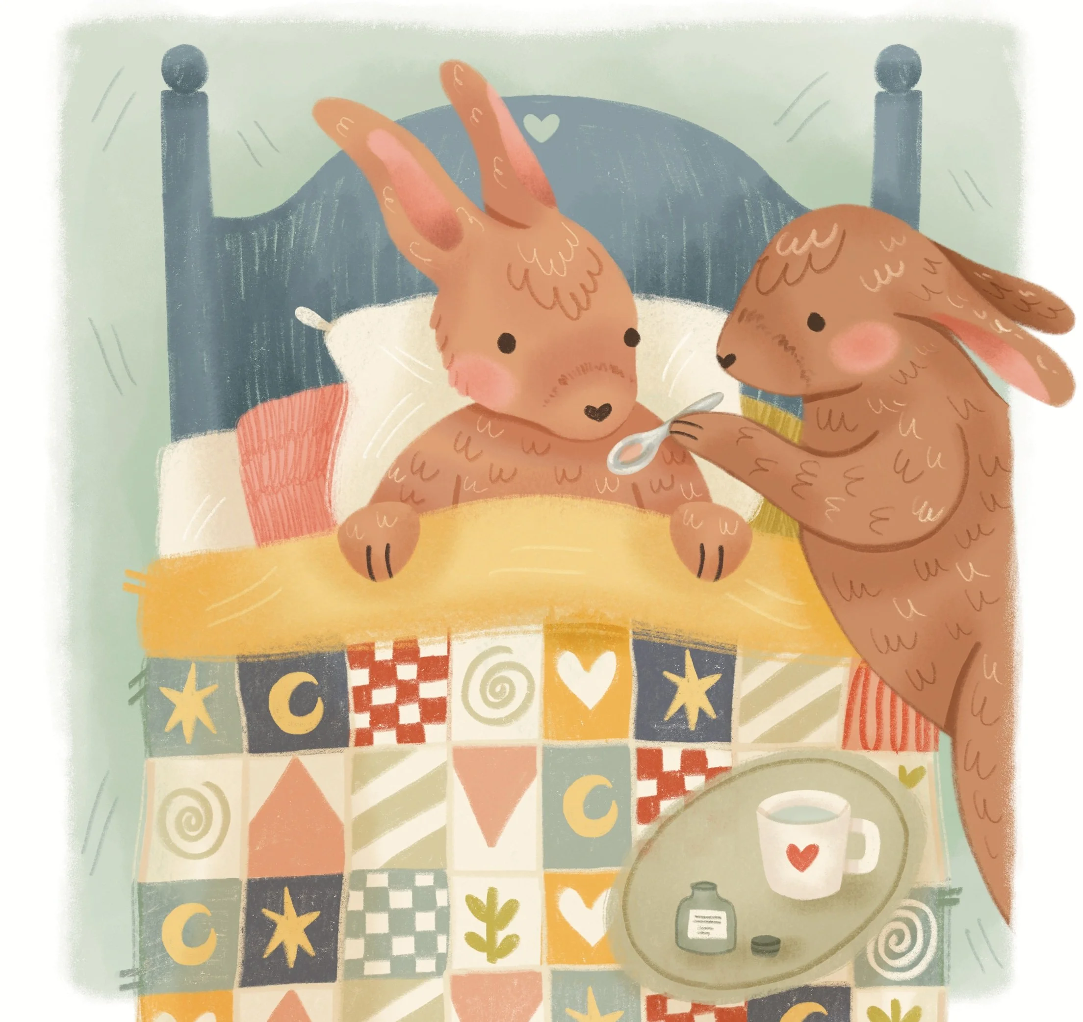 Young Carers Bunny Illustrations for the YCA