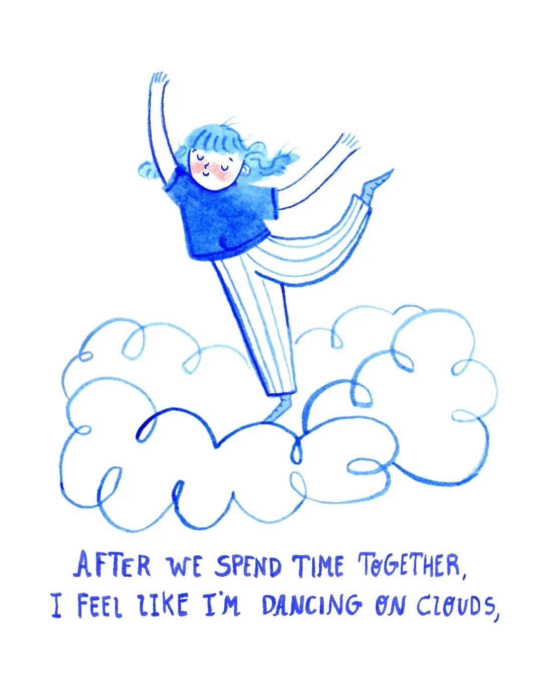 a love letter to my friends 💌

After we spend time together, I feel like dancing on clouds

This is a love letter to my friends 💌 I wanted it to have a little twist where it sounds like romantic love but it&rsquo;s actually about friendships. Becau
