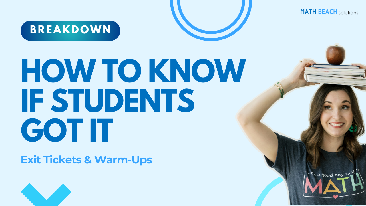 Exit Tickets & Warm-Ups: Quick Checks for Algebra 1, Geometry & Algebra 2