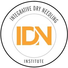 Logo of Integrative Dry Needling Institute featuring the initials IDN in orange within a circular design.