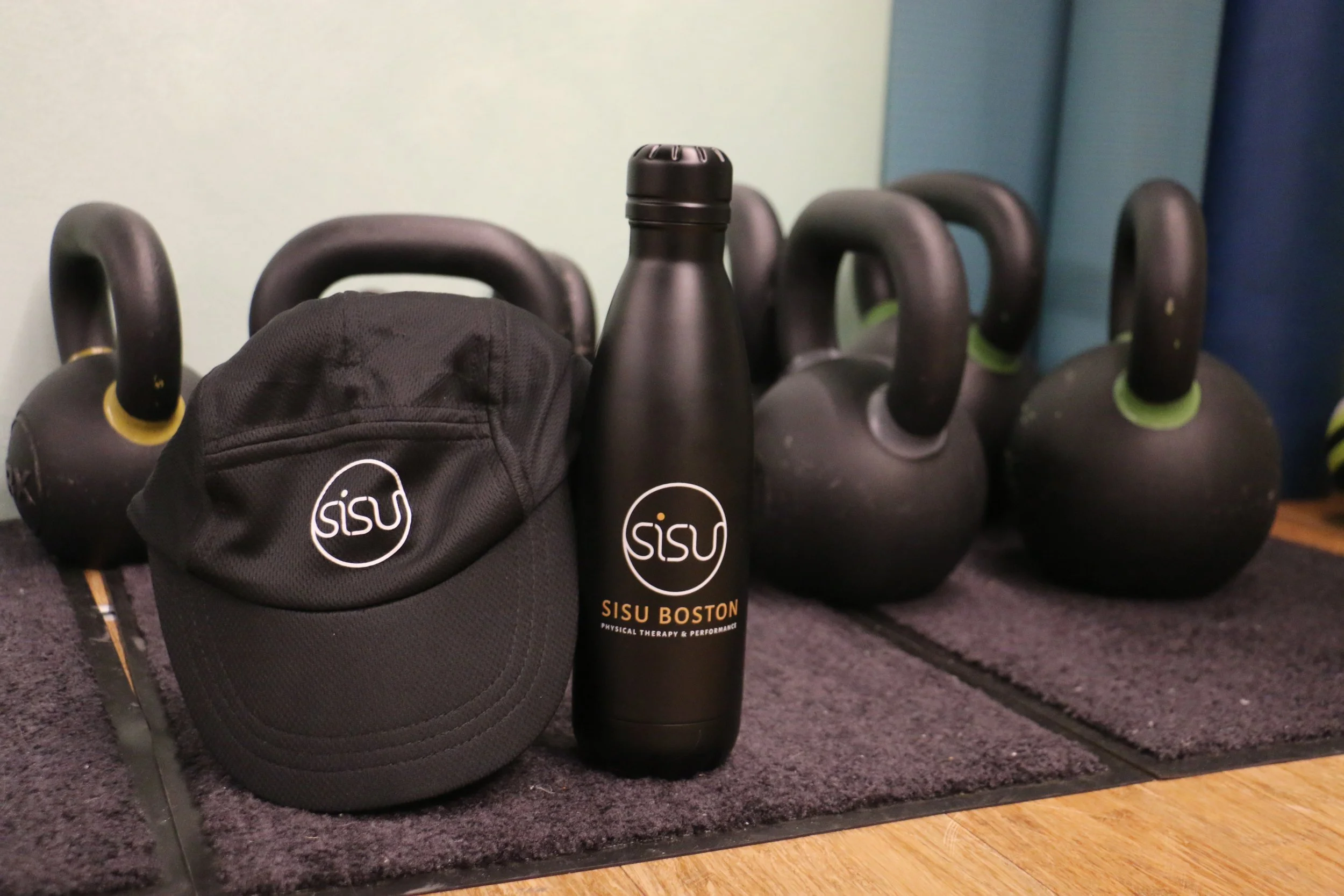 Weights in the clinic of Sisu Boston in Brookline, MA