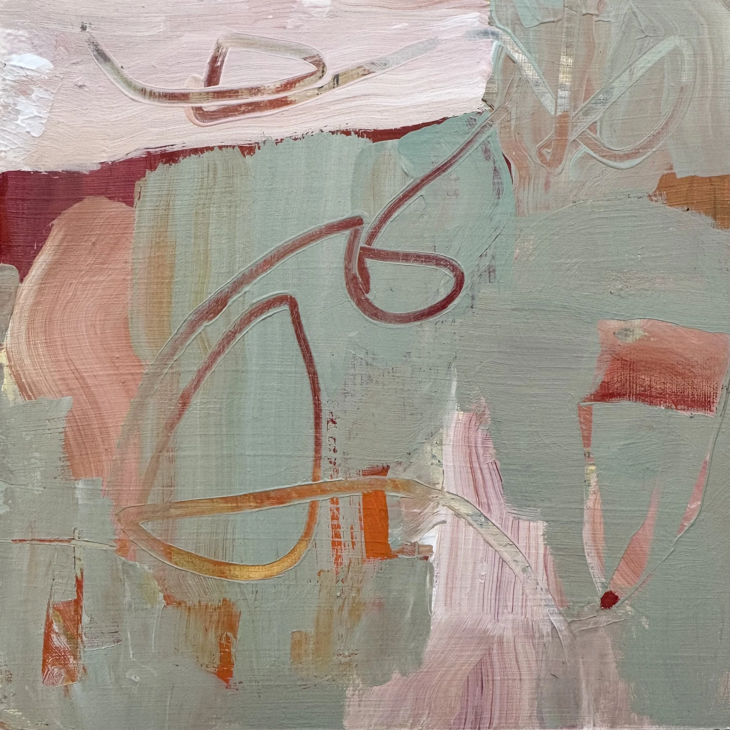Finding My Way Home
Acrylic/Mixed media on wood panel, 6" x 6"