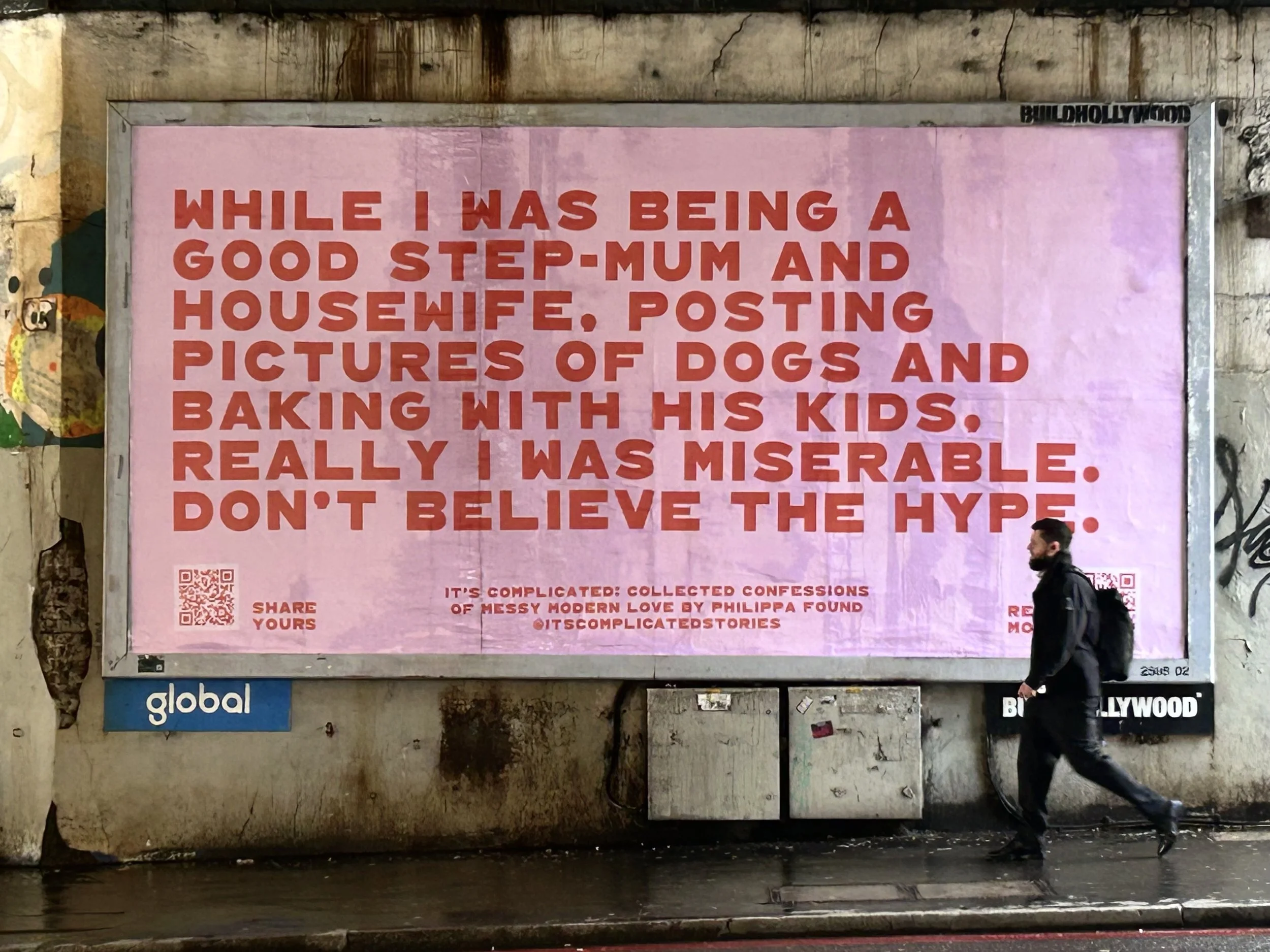 Happy Valentine's: It's Complicated Stories of messy love take over billboards across London