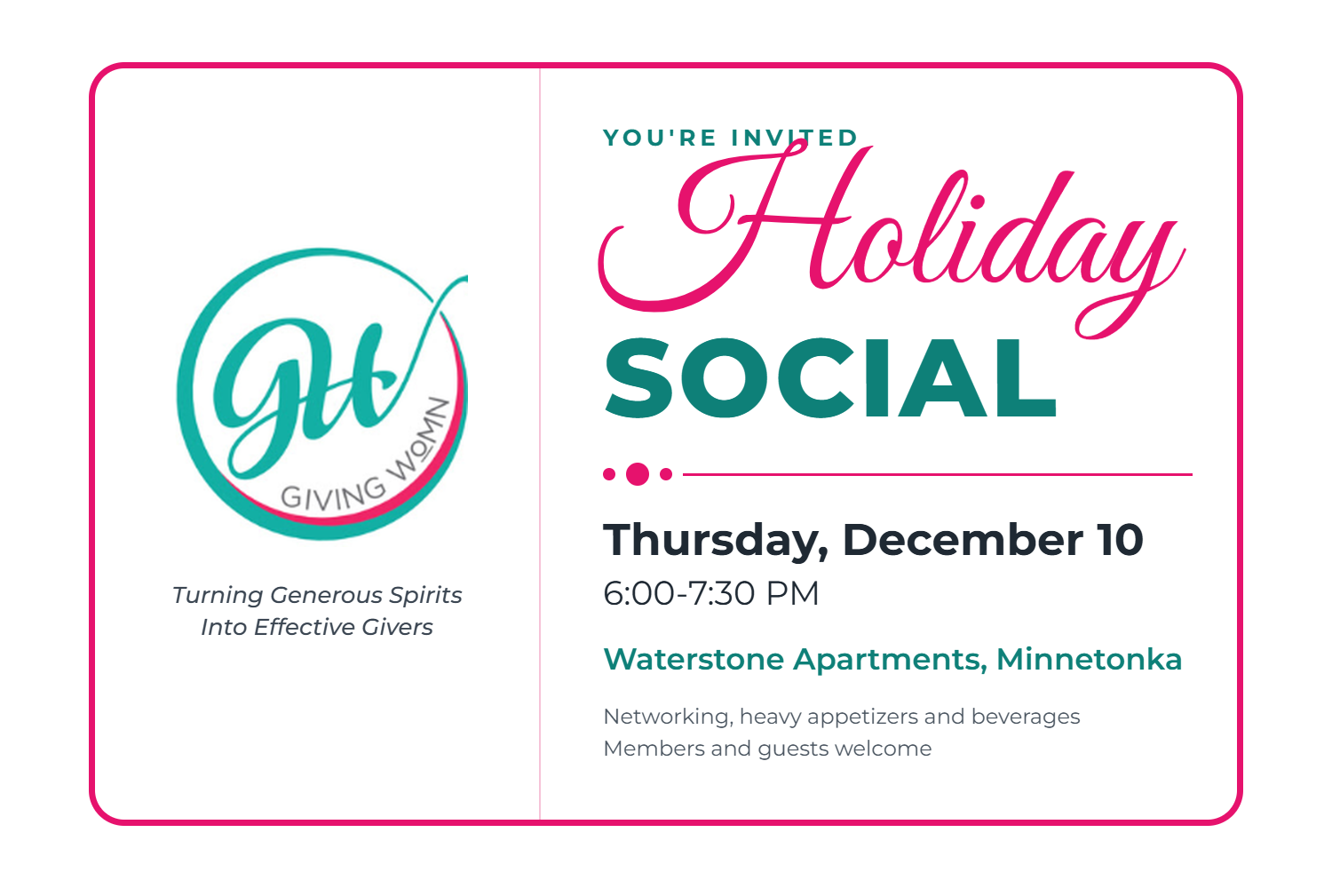 GIVING WoMN Holiday Social 