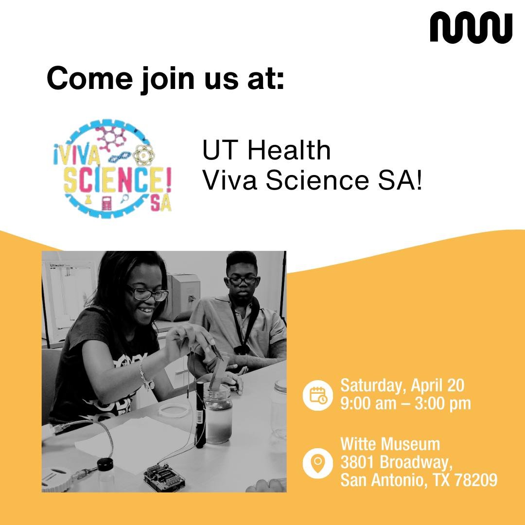 This Saturday will be so much fun! Join us at the Viva Science SA for a day full of engaging science activities for all ages&mdash; including experimenting with MakeWater coding kits at our booth💧

Hope to see you there👋
@vivasciencesa  @wittemuseu