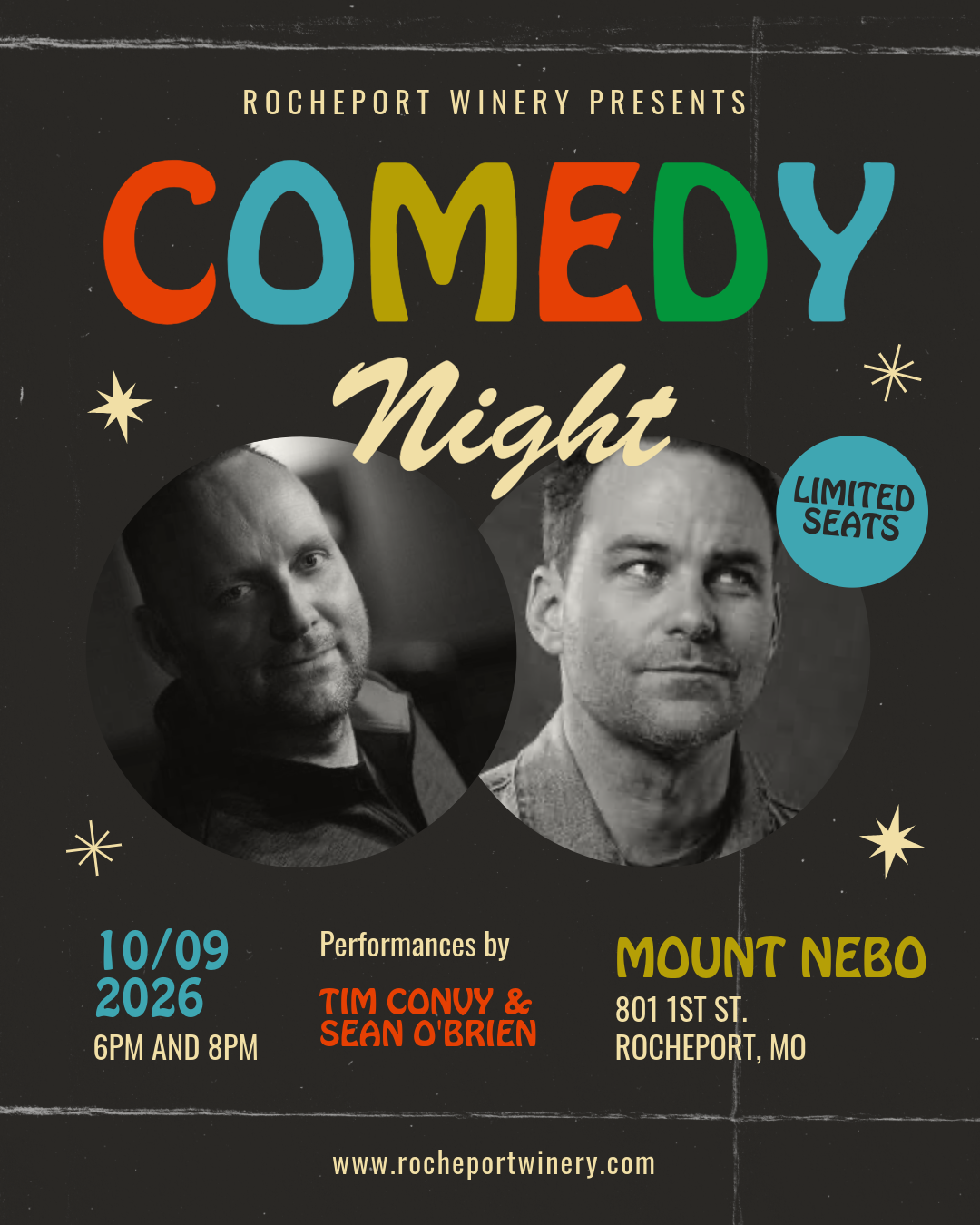 Comedy Show 6pm October 9th, 2026