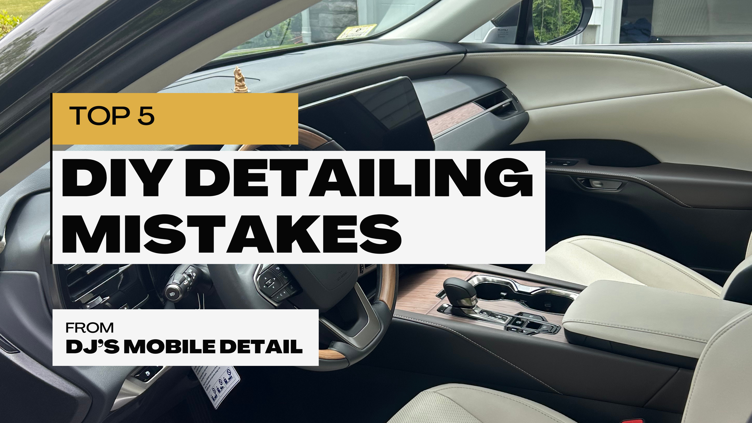 Top 5 Mistakes People Make When Cleaning Their Own Car Interior