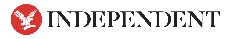Logo of the Independent, featuring a white eagle within a red circle, and the word 'INDEPENDENT' in black capital letters.