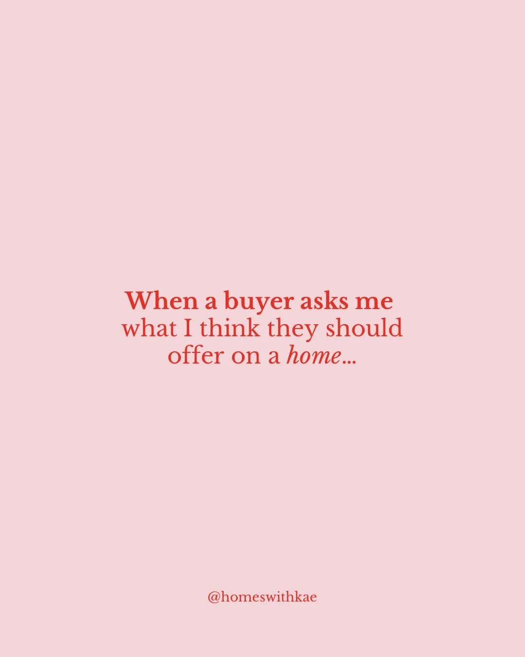 Hey friend! &ldquo;What should we offer?&rdquo; is never just about the number. The conversations happening behind the scenes, and the relationship with the agent on the other end, are everything. I&rsquo;m not here to tell you what to do; I&rsquo;m 