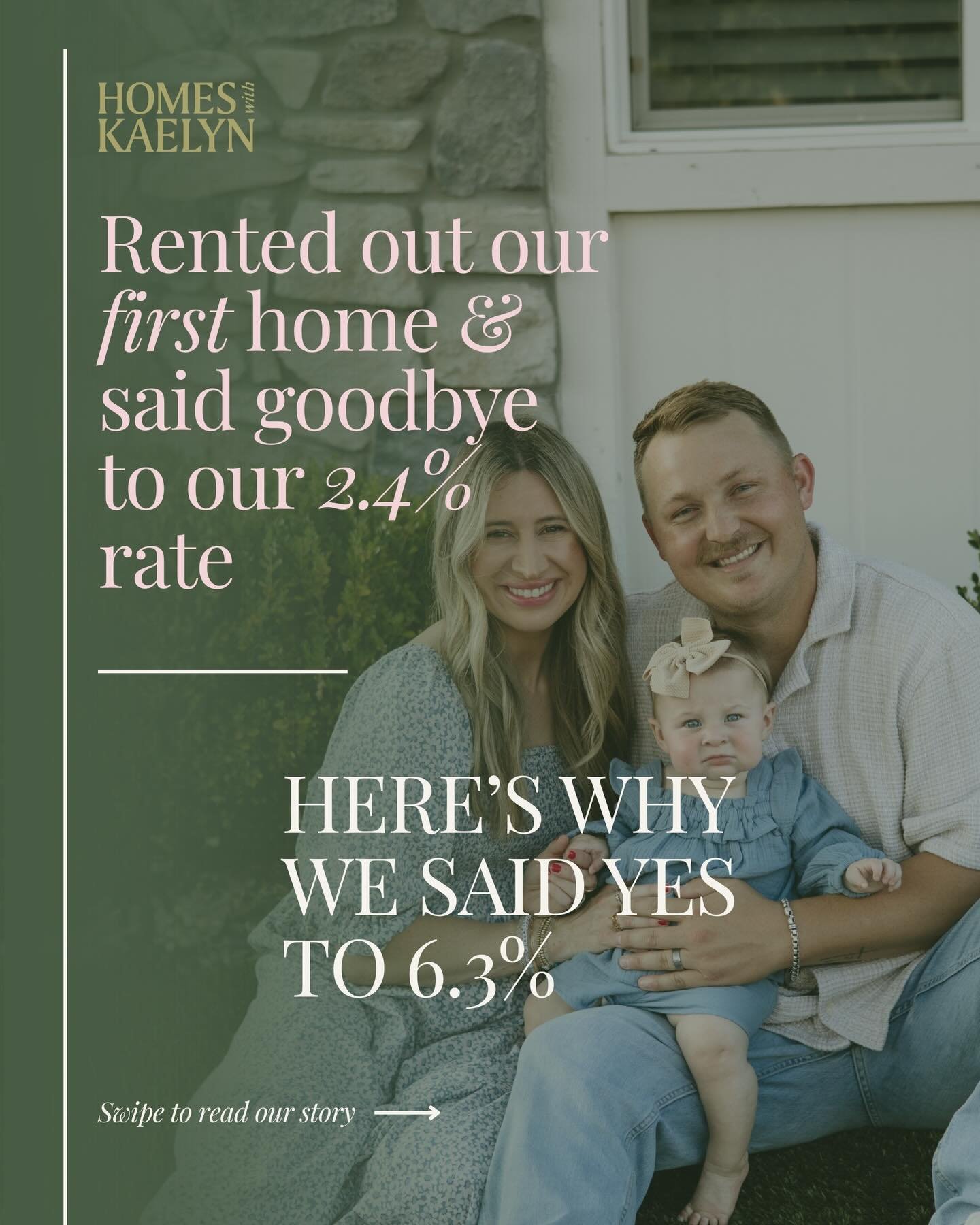 That move-up stage is something I&rsquo;m really passionate about, because I truly feel like it&rsquo;s not talked about enough.

My husband and I bought our first home in 2021 with a 2.4% rate. Like we all say&hellip; it wasn&rsquo;t our dream home,