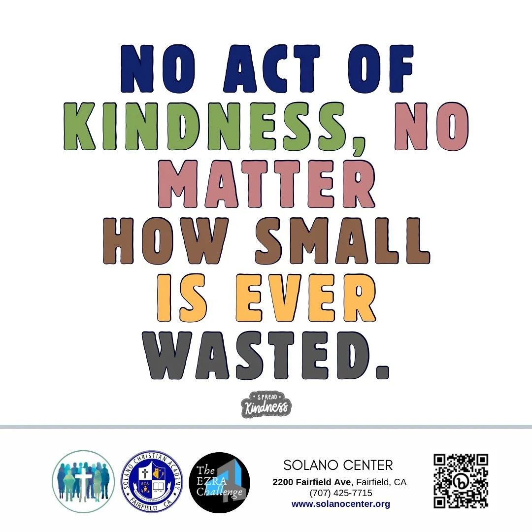 This quarter, we’re focusing on Kindness to Humanity. It may be a smile, a nod, a friendly word… it all matters.
.
#solanochristianacademy 
#privateeducation
#fairfieldca #solanocenter 
#christianpreschool
#preschool #prek #tk
#earlykind